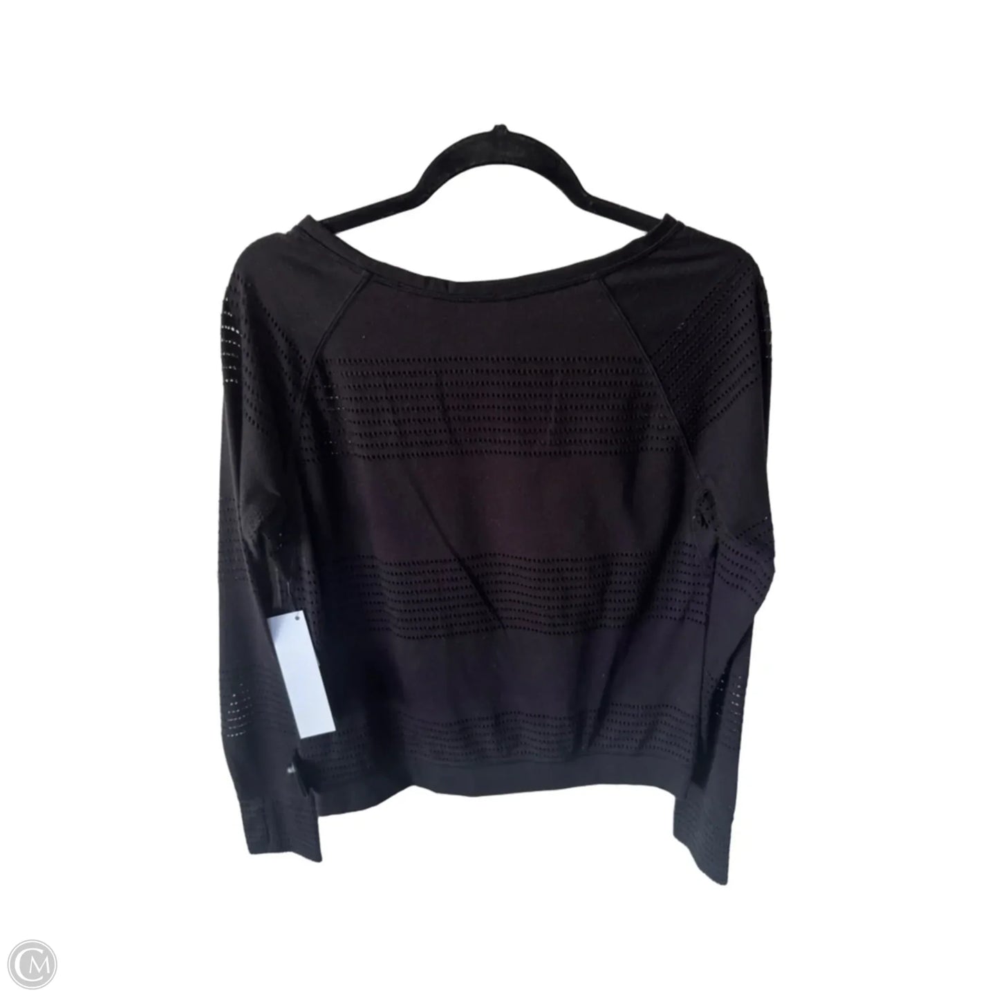 Athletic Top Long Sleeve Crewneck By Athleta In Black, Size: S
