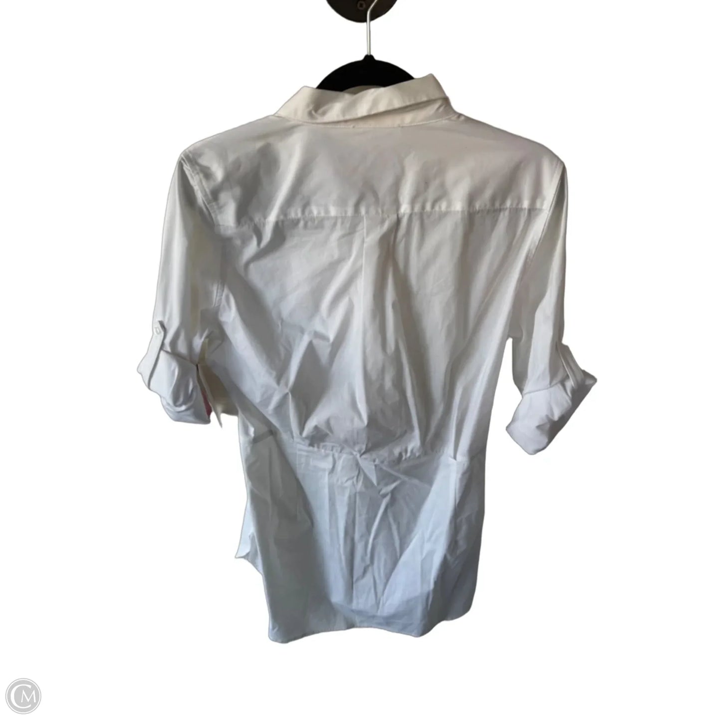 Tunic 3/4 Sleeve By Calvin Klein In White, Size: L