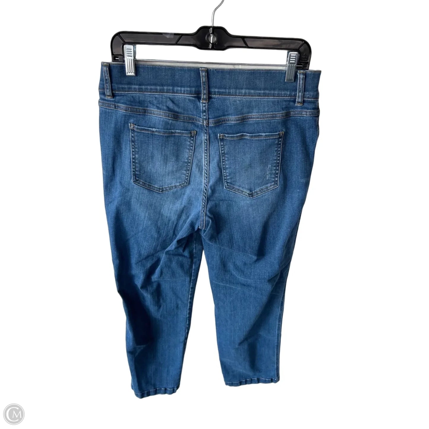 Jeans Straight By Spanx In Blue Denim, Size: 12