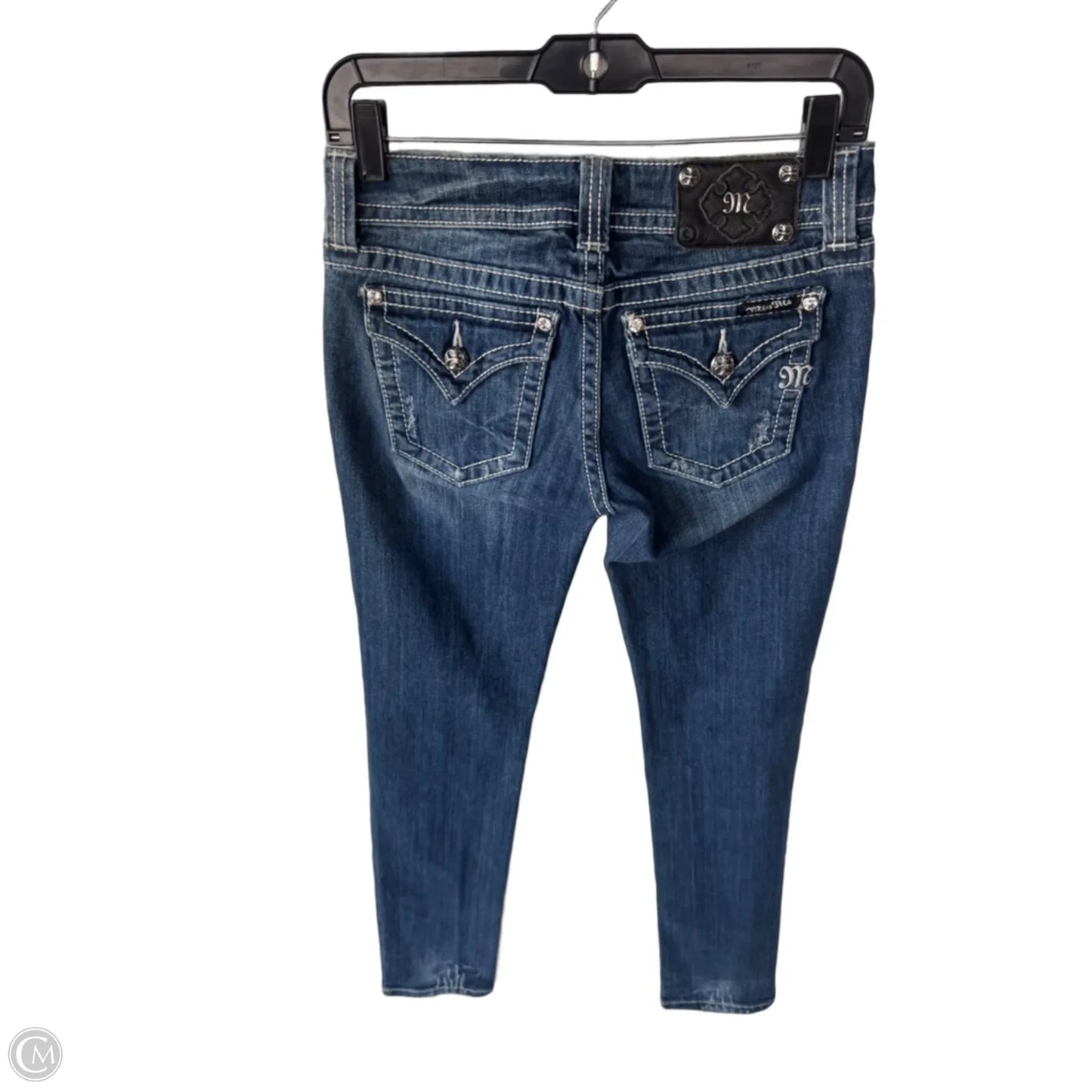 Jeans Skinny By Miss Me In Blue Denim, Size: 4