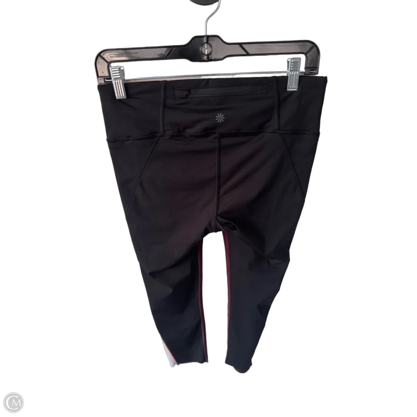 Athletic Leggings Capris By Athleta In Black & Red, Size: 4