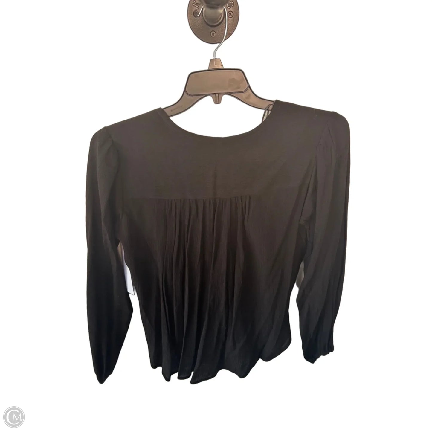 Top Long Sleeve By Free People In Black, Size: Xs