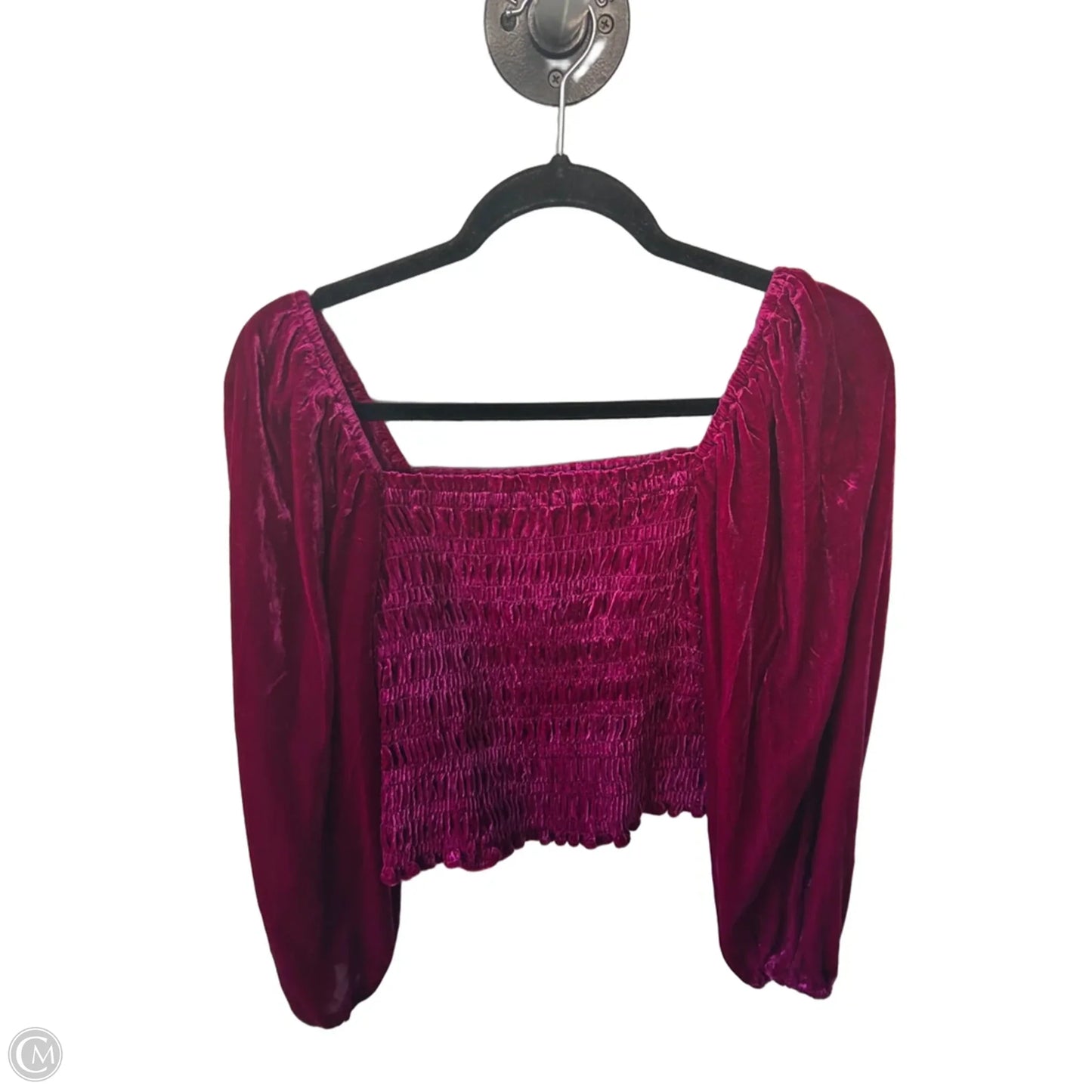 Top Long Sleeve By Anthropologie In Pink, Size: Xs