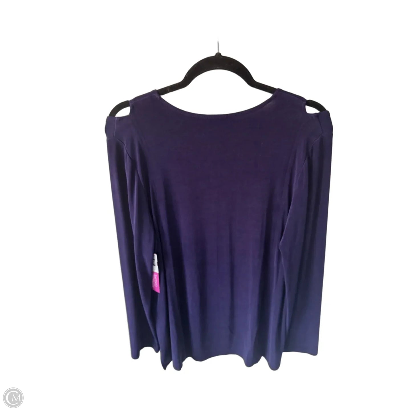 Top 3/4 Sleeve By Chicos In Purple, Size: L