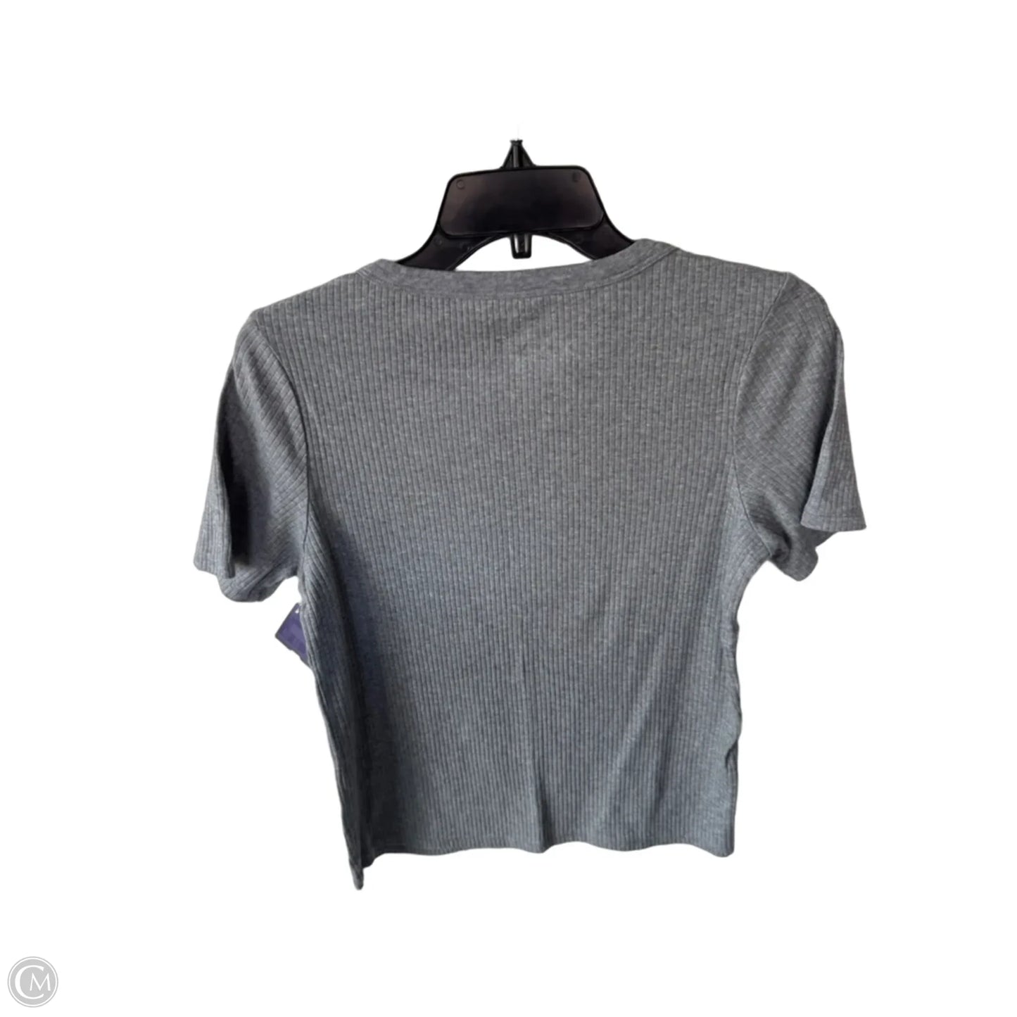 Top Short Sleeve Basic By Lucky Brand In Grey, Size: L