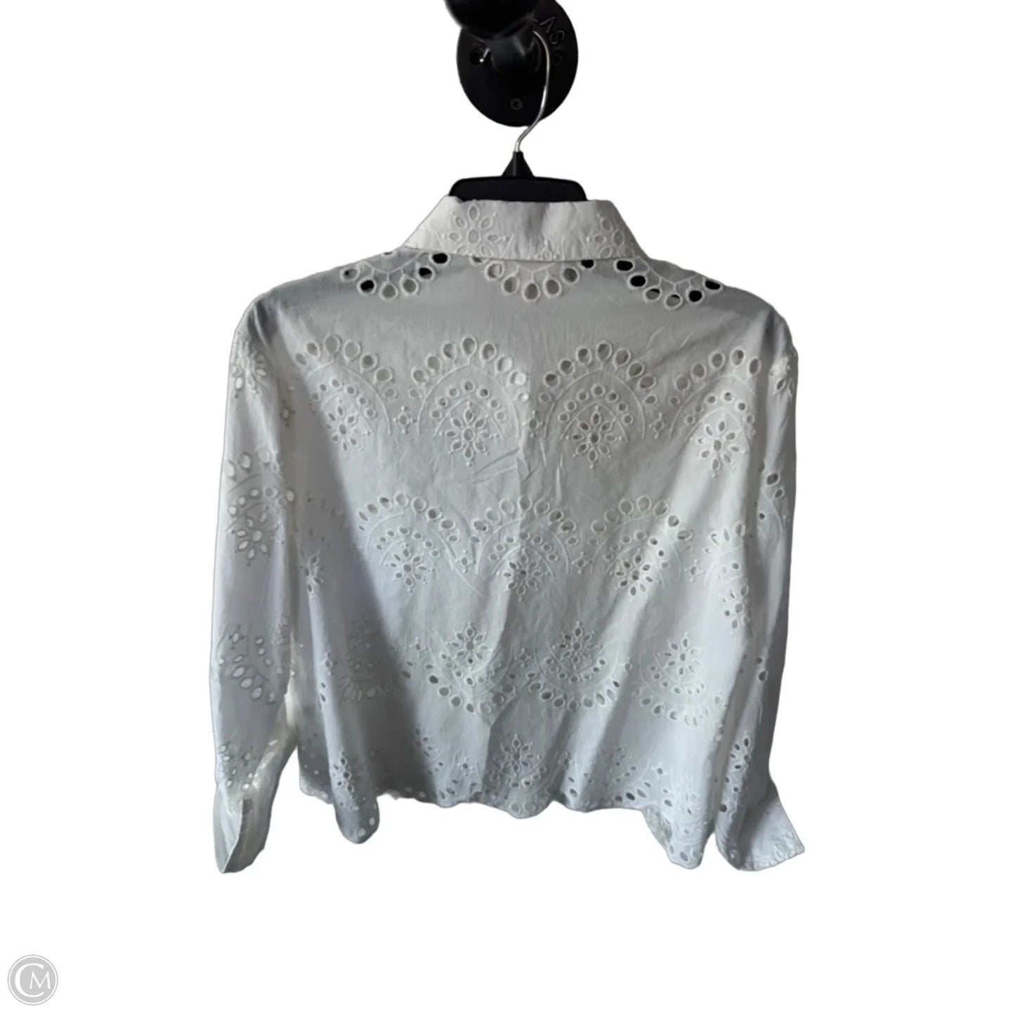 Top 3/4 Sleeve By Adiva In White, Size: M