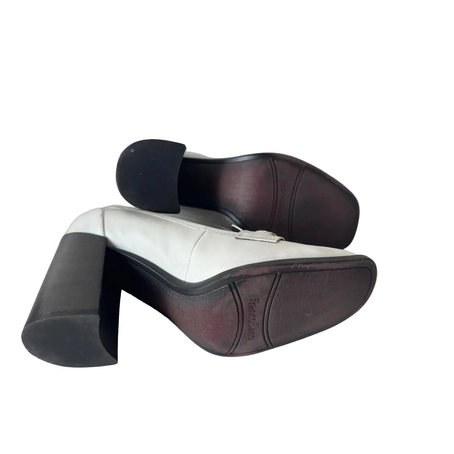 Shoes Heels Block By Franco Sarto In Black & White, Size: 8.5