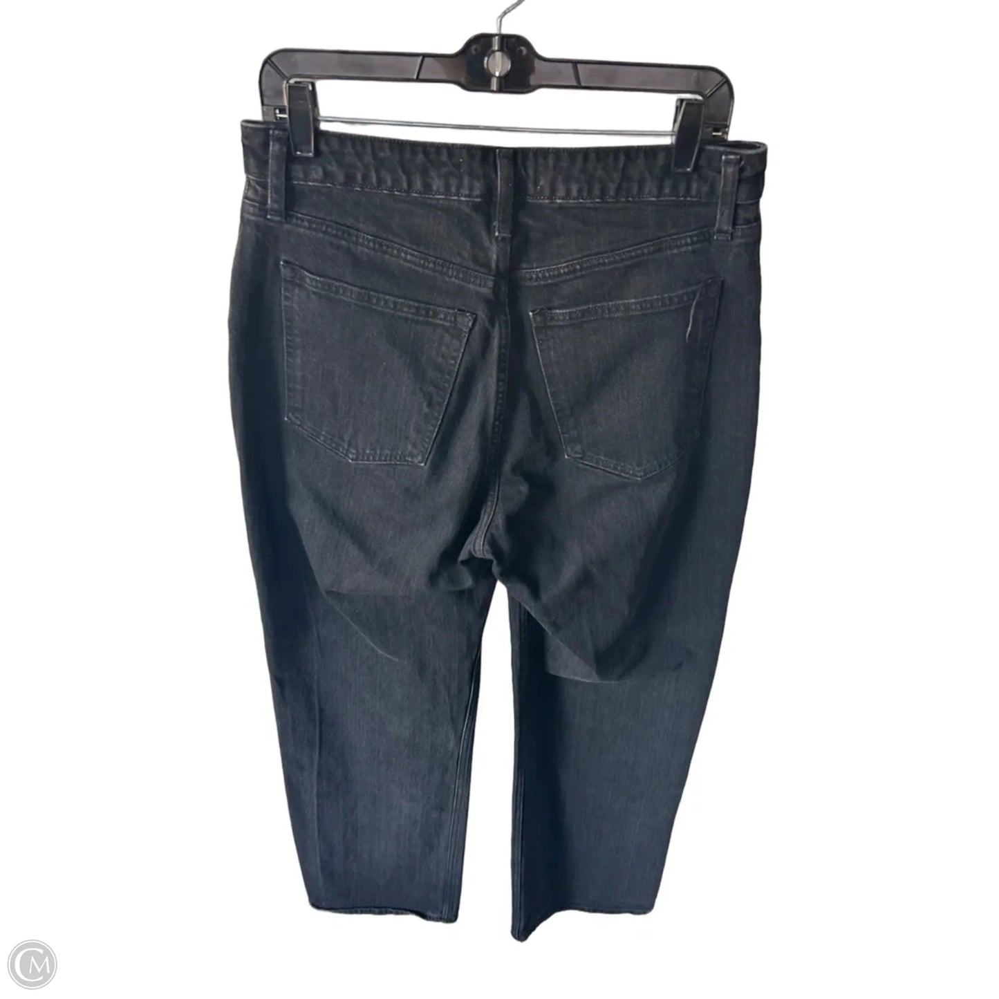 Jeans Straight By Abercrombie And Fitch In Black Denim, Size: 10