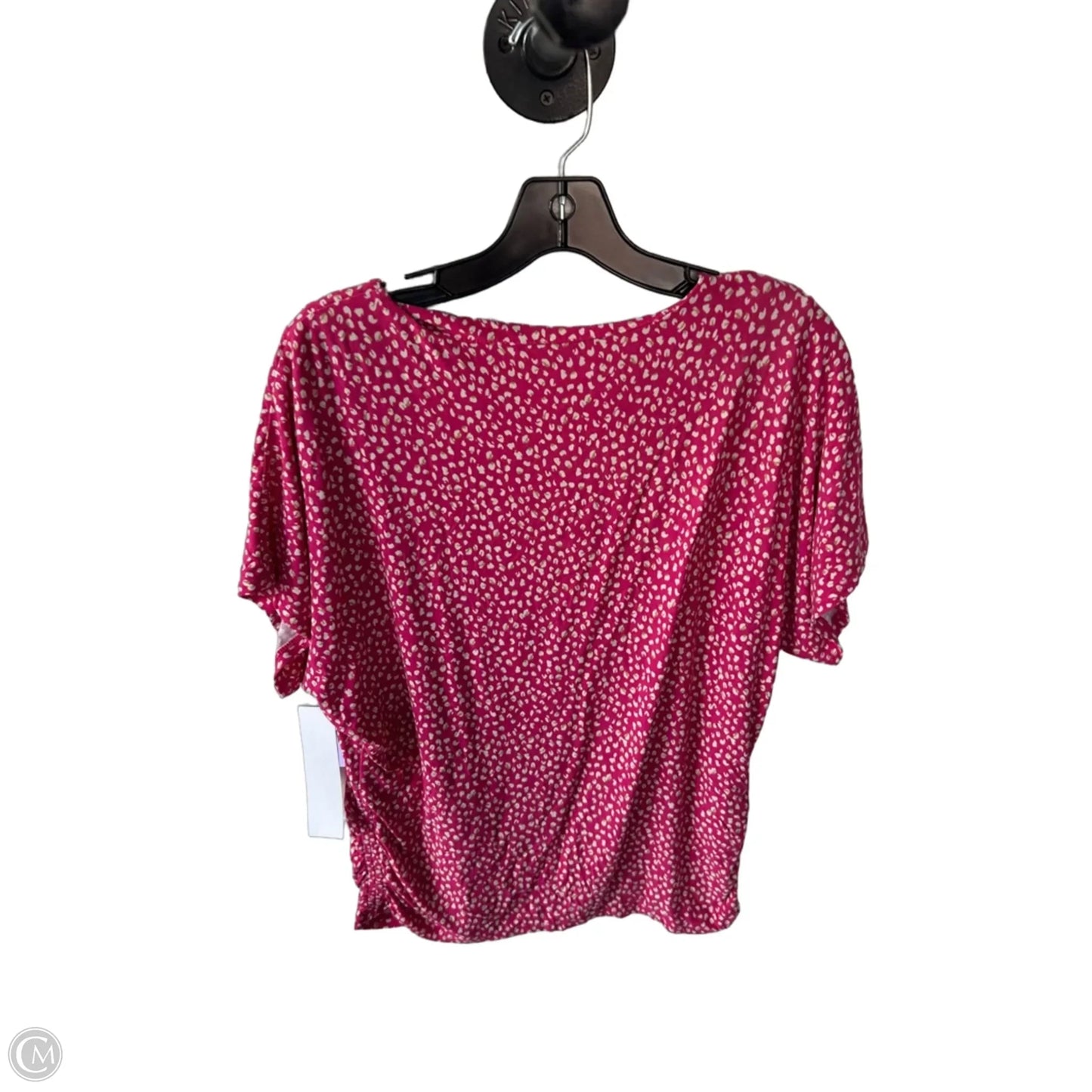 Top Short Sleeve By Chicos In Pink & Tan, Size: M