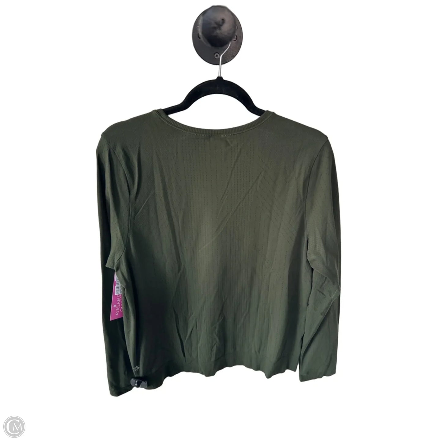 Athletic Top Long Sleeve Crewneck By Athleta In Green, Size: Xl