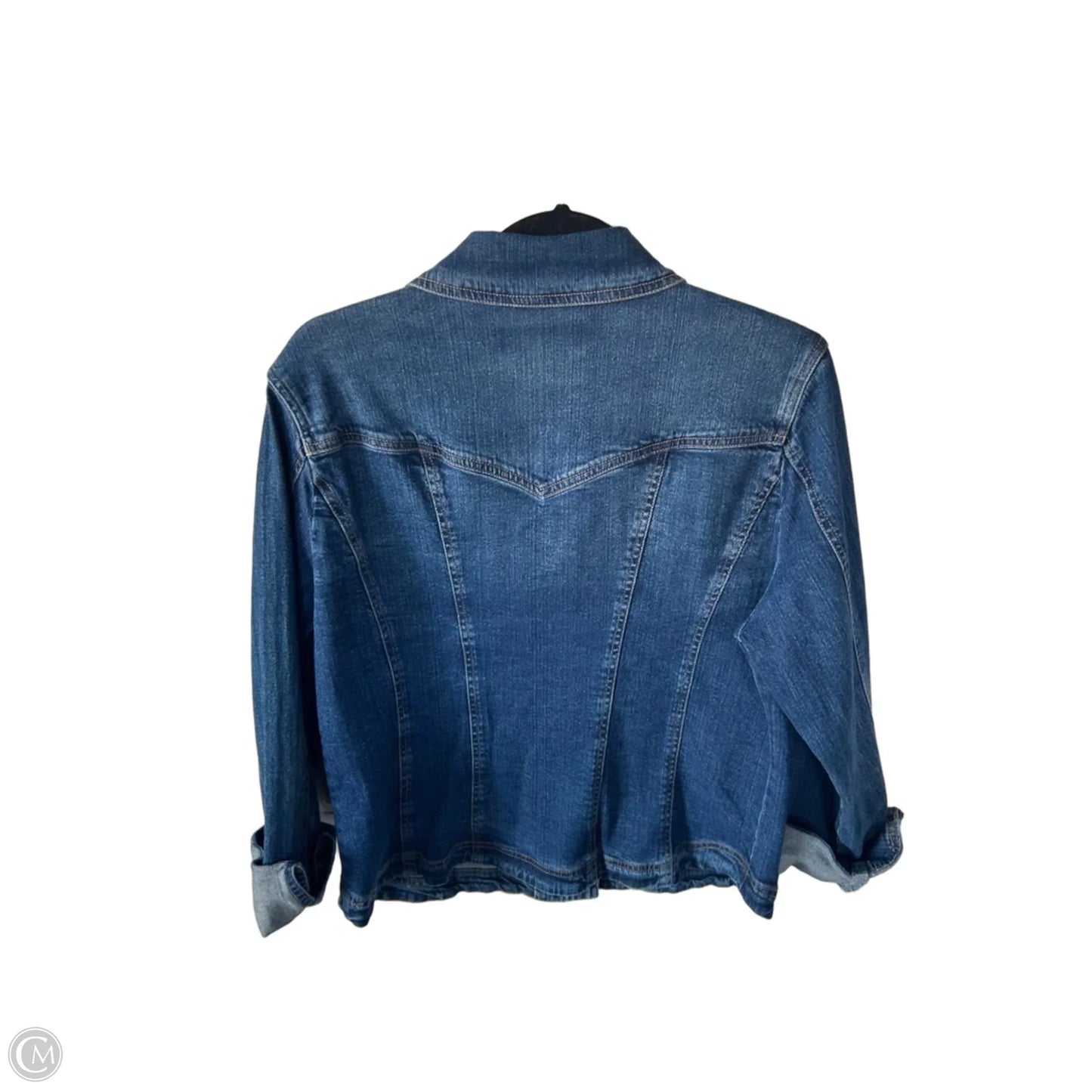 Jacket Denim By Live A Little In Blue Denim, Size: L