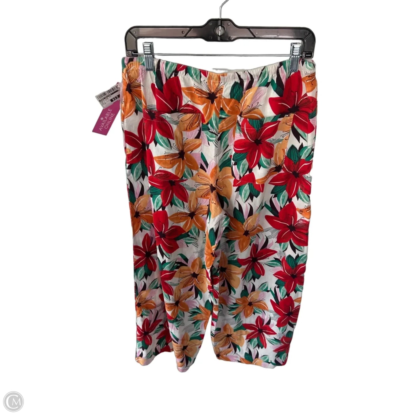 Pants Wide Leg By Tommy Hilfiger In Red & White, Size: 8