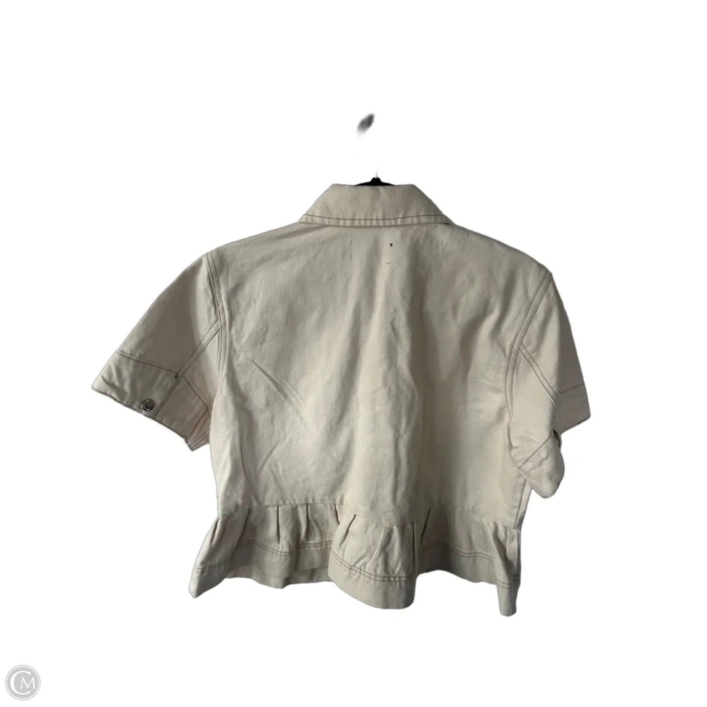 Jacket Denim By Steve Madden In Cream Denim, Size: M