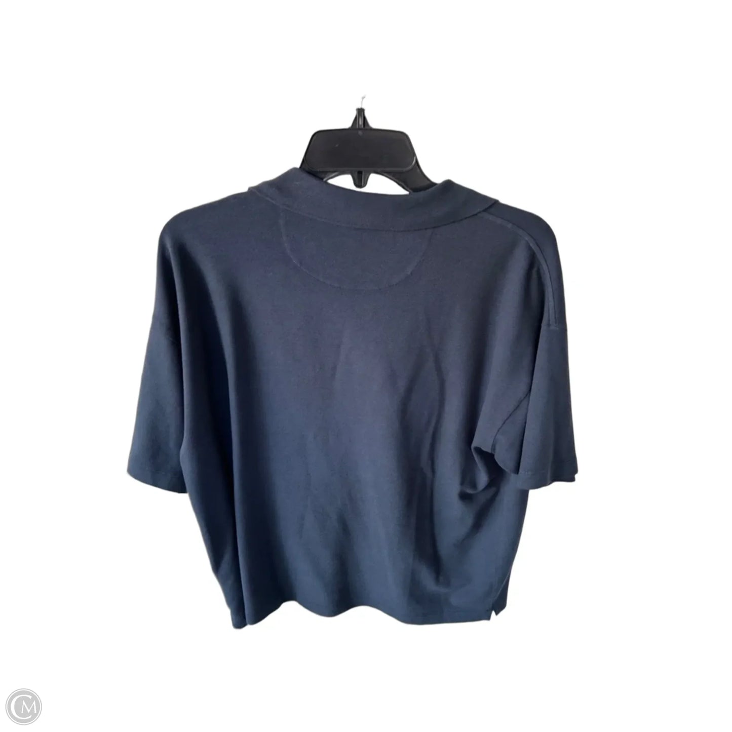Top Short Sleeve By Faherty In Blue, Size: M