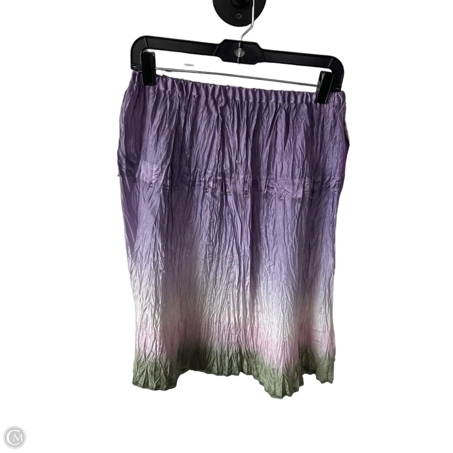 Skirt Midi By Rafaella In Green & Purple, Size: 8