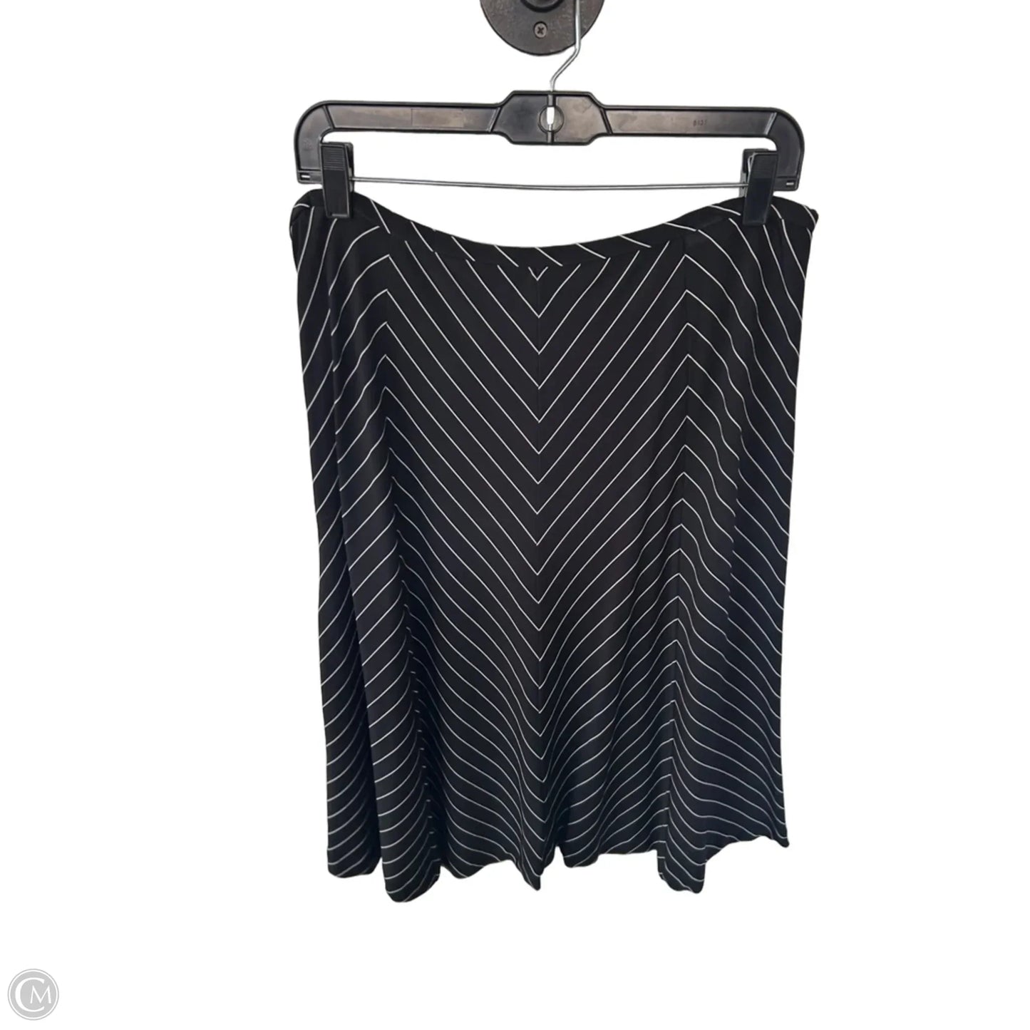 Skirt Midi By Talbots In Black & White, Size: 12