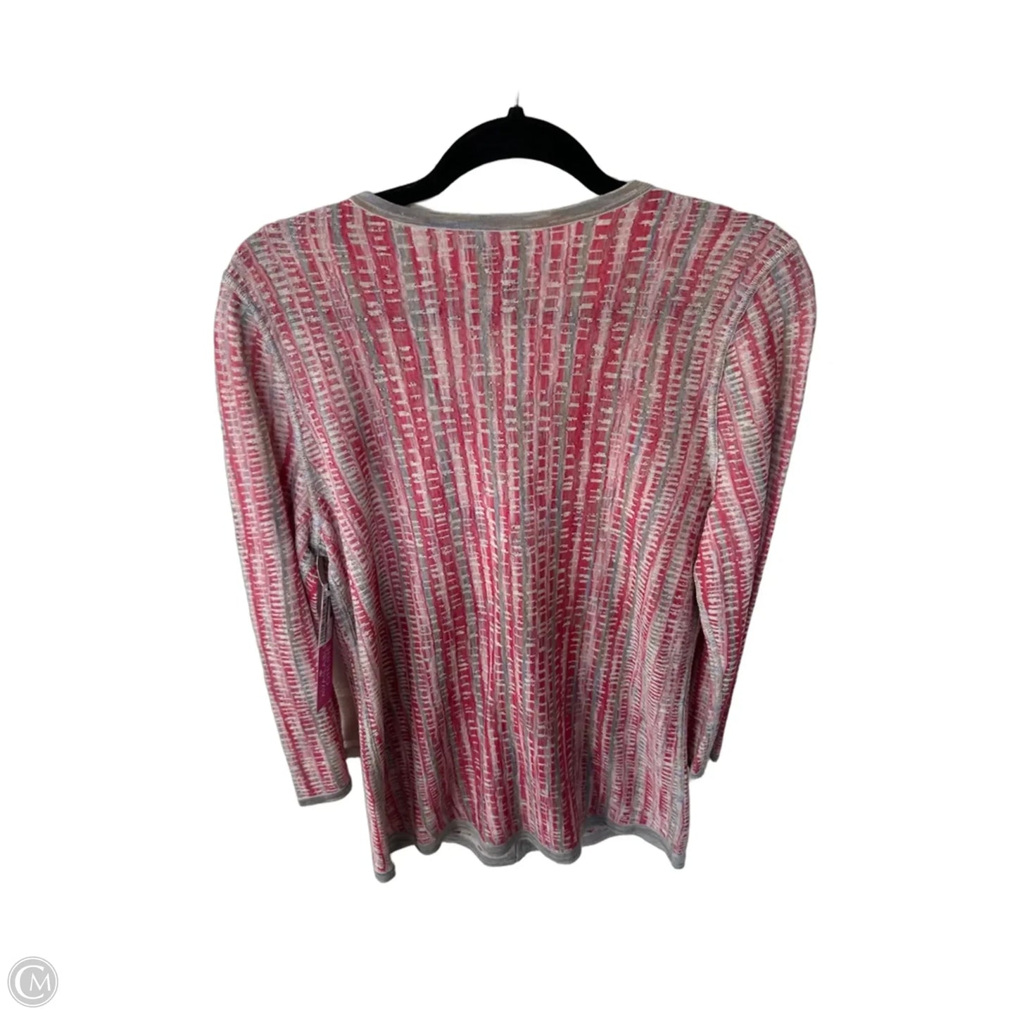 Cardigan By Nic + Zoe In Grey & Red, Size: S