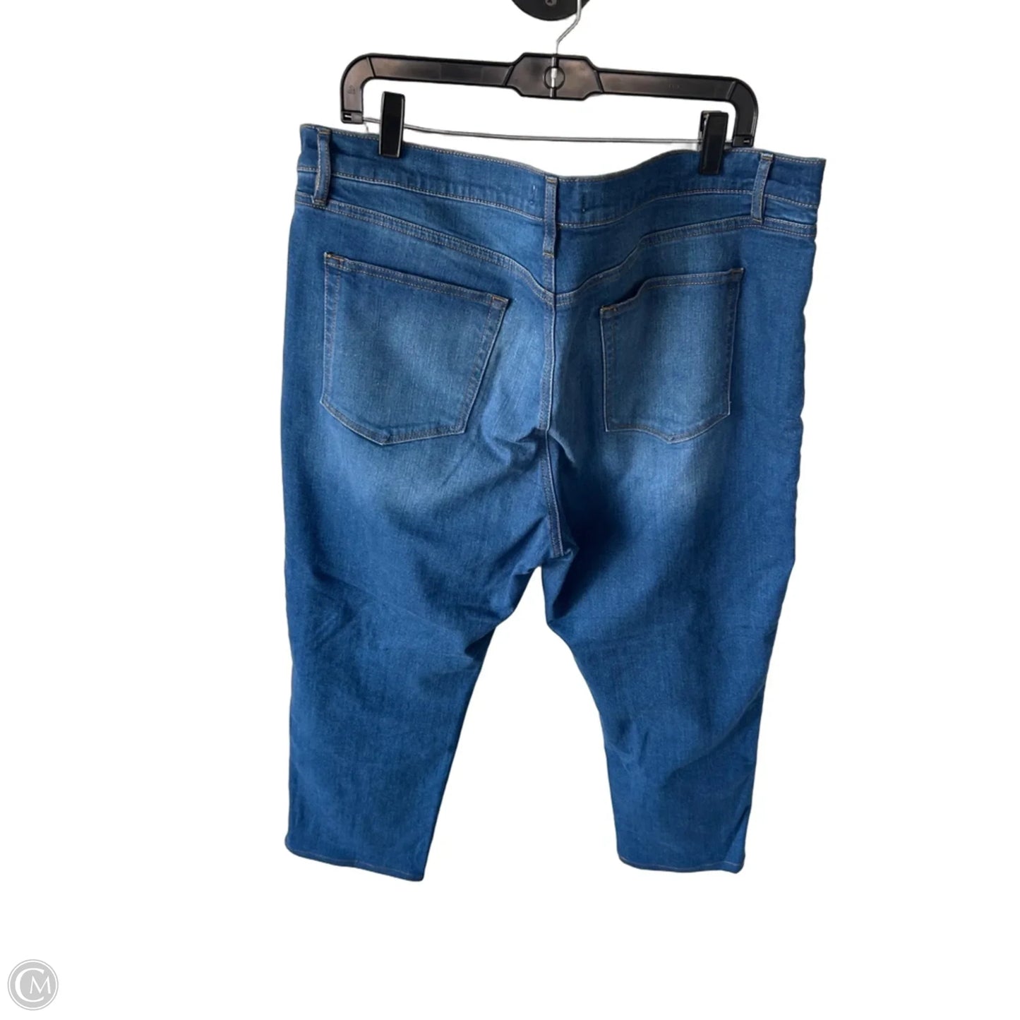 Jeans Boyfriend By Loft In Blue Denim, Size: 18