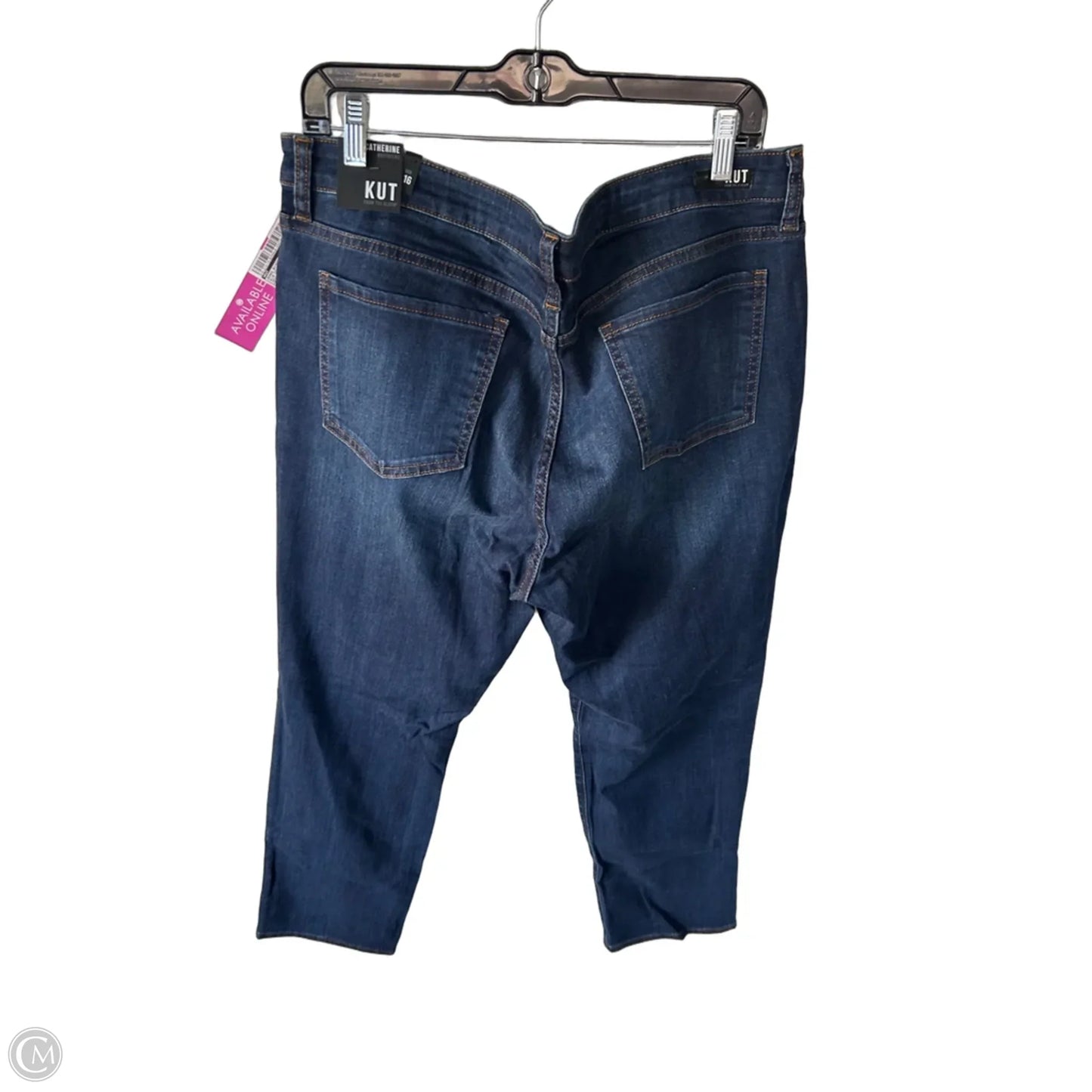 Jeans Boyfriend By Kut In Blue Denim, Size: 16