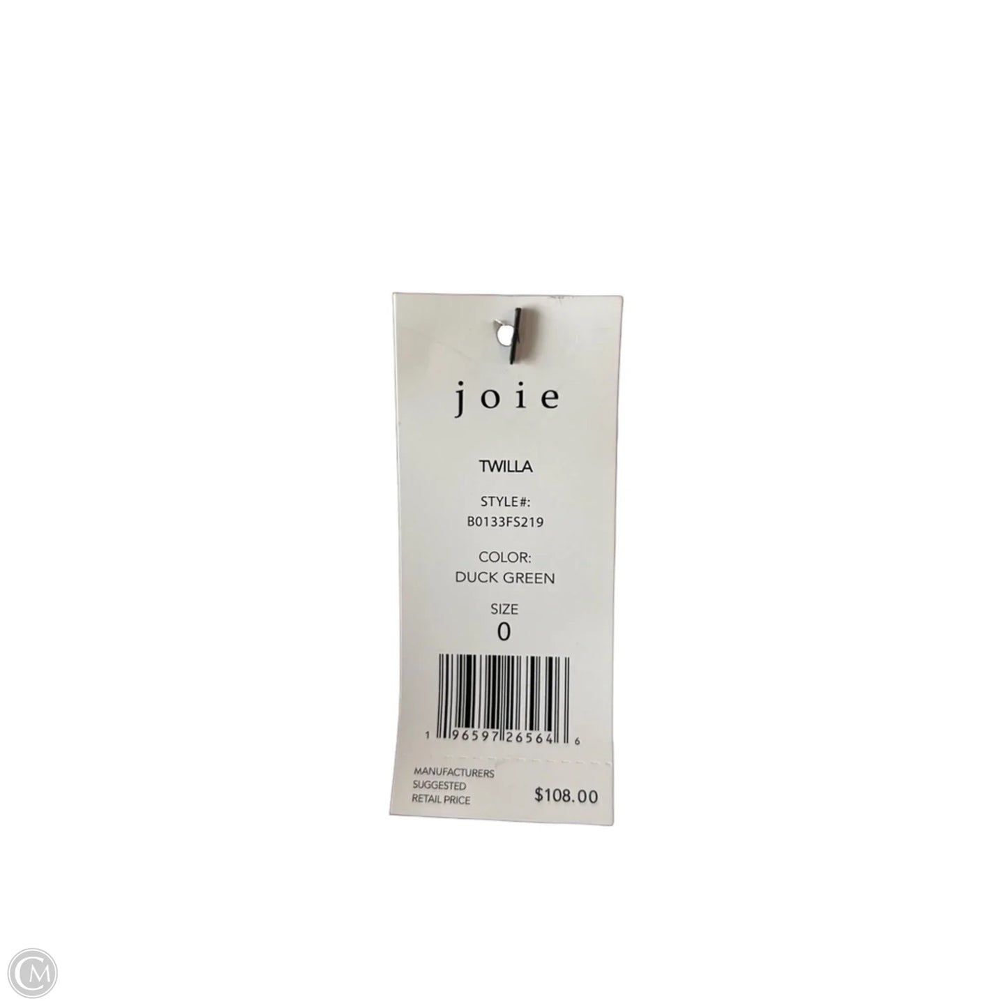 Jeans Wide Leg By Joie In Green Denim, Size: 0