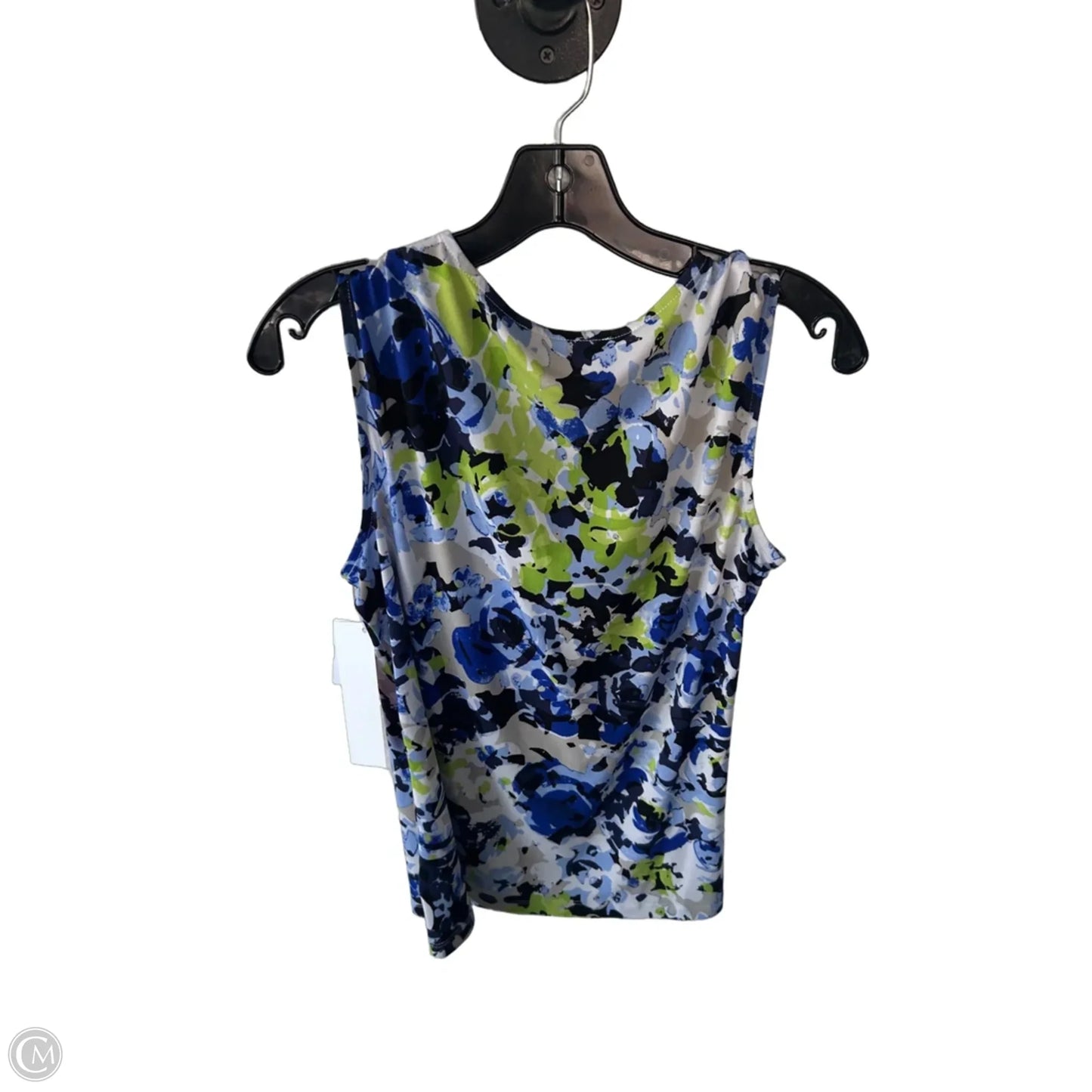 Top Short Sleeve By Black Label In Blue & Green, Size: L