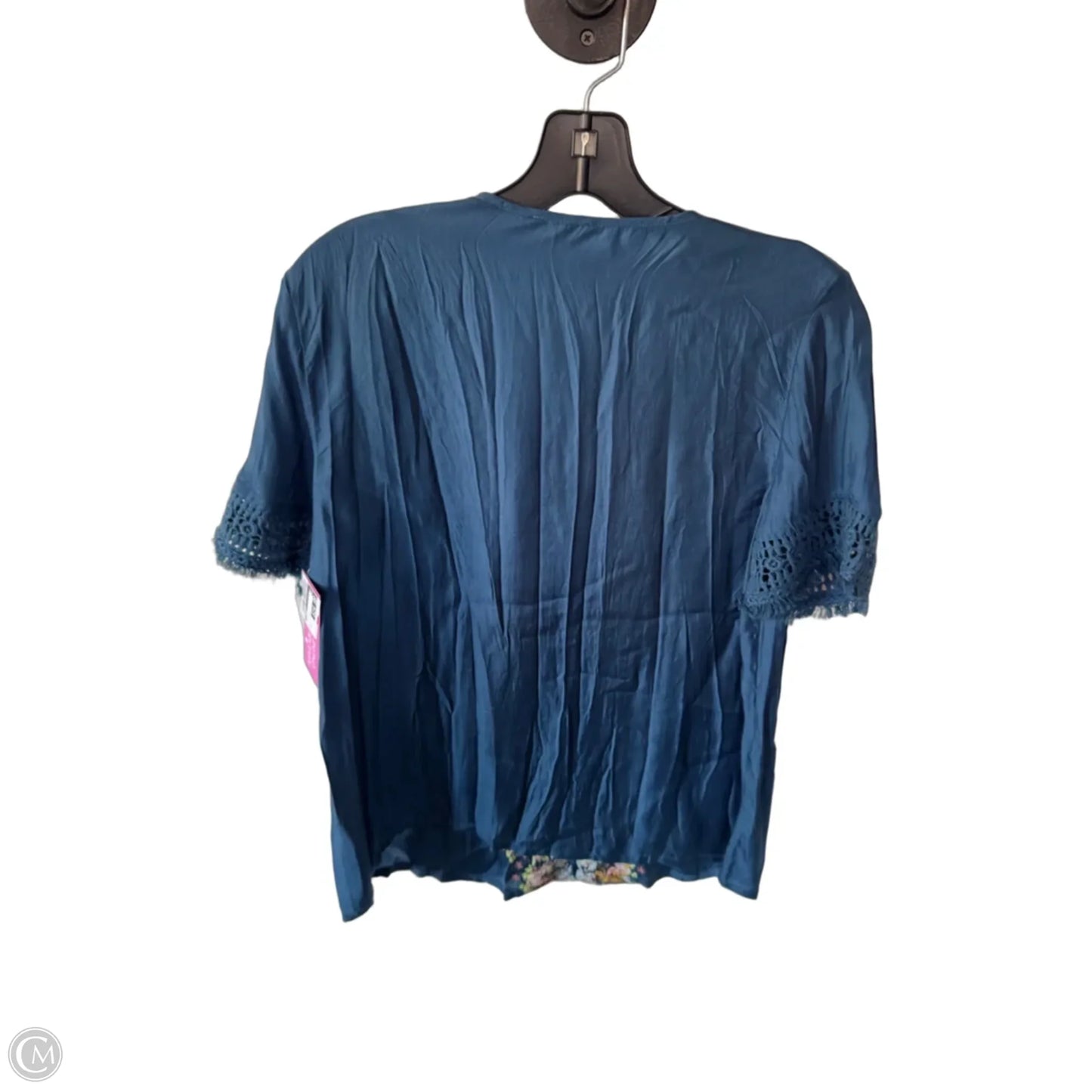 Top Short Sleeve By Sundance In Blue & Orange, Size: S