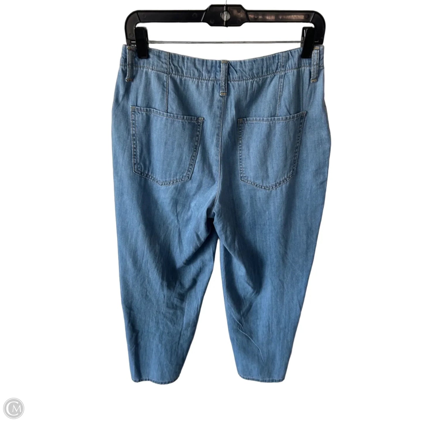 Jeans Wide Leg By Banana Republic In Blue Denim, Size: 4