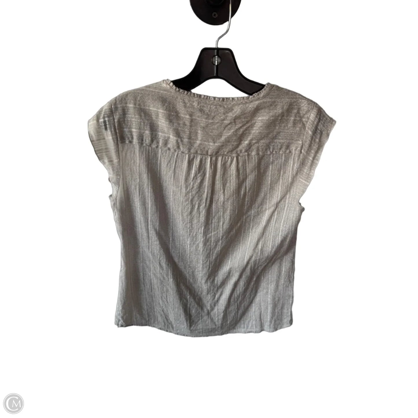 Top Short Sleeve By Eddie Bauer In Tan, Size: S