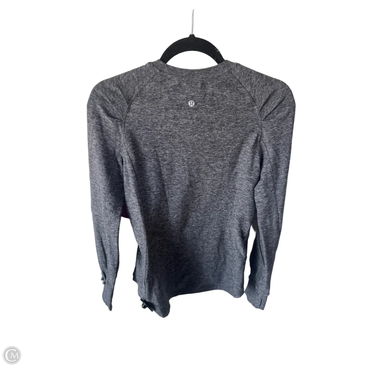 Athletic Top Long Sleeve Crewneck By Lululemon In Grey, Size: S