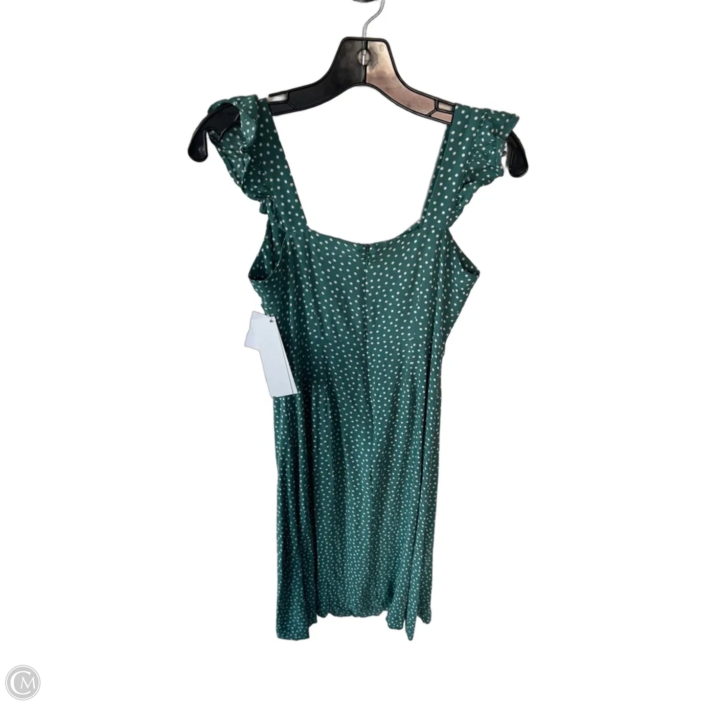 Dress Casual Short By Loft In Green & White, Size: Xxsp