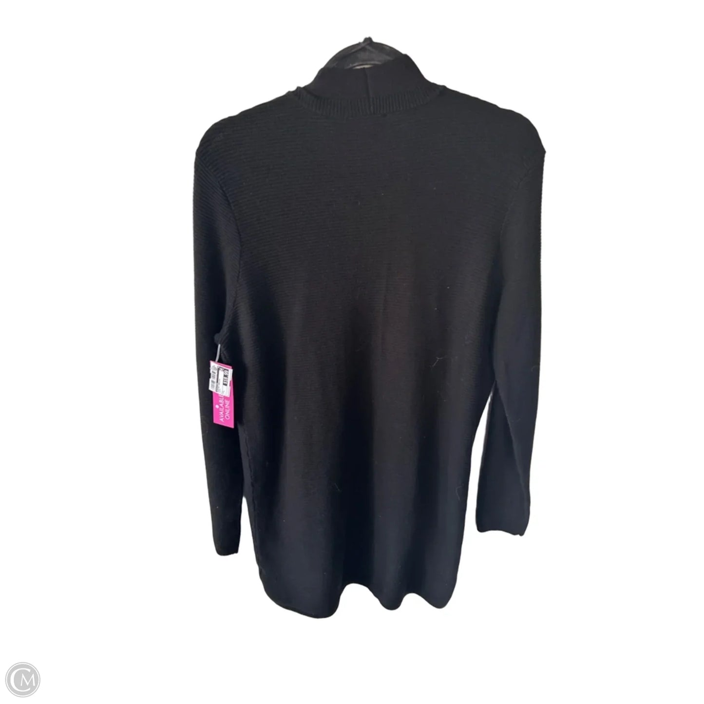 Sweater Cardigan By Evolution In Black, Size: L