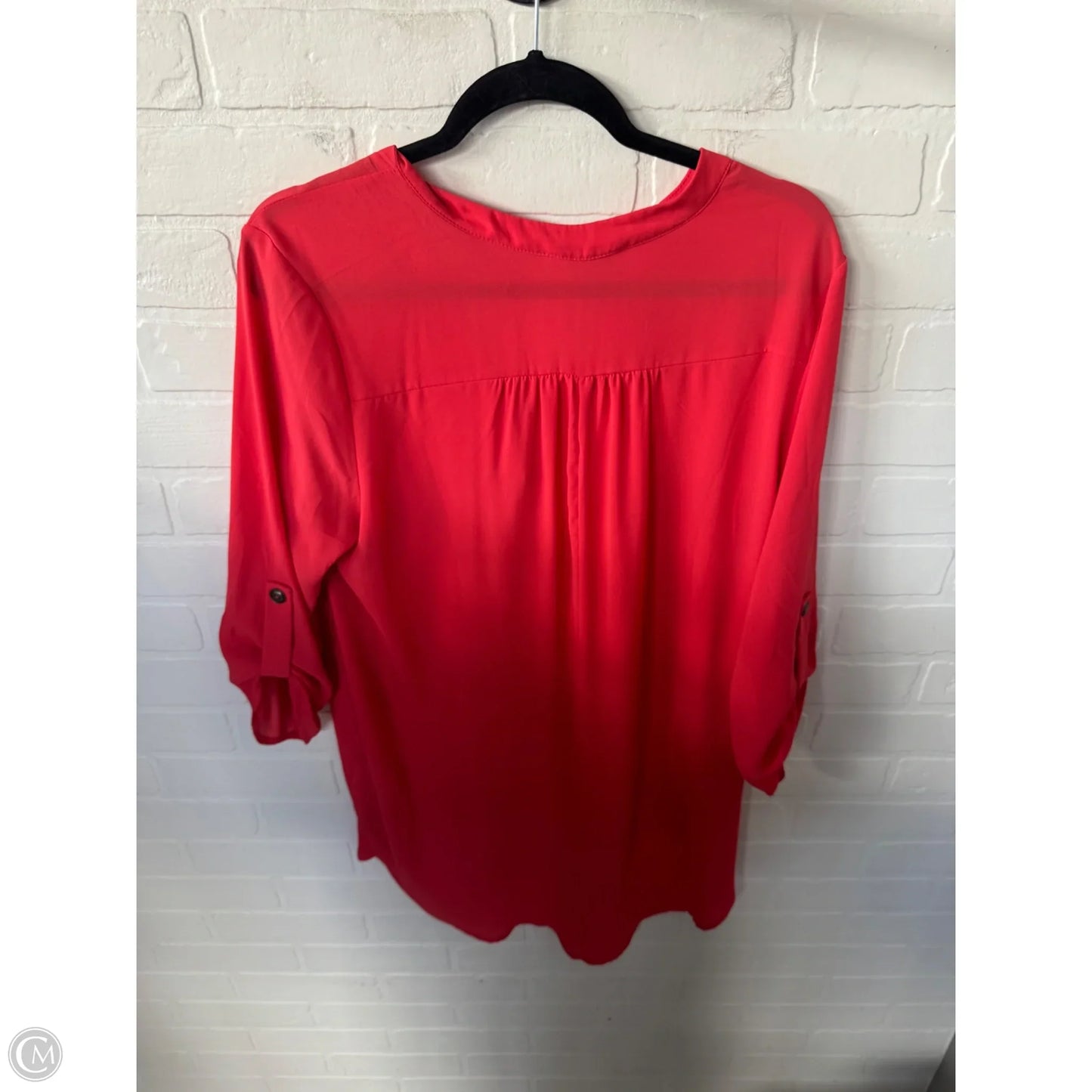 Top Long Sleeve By All In Favor In Orange, Size: L