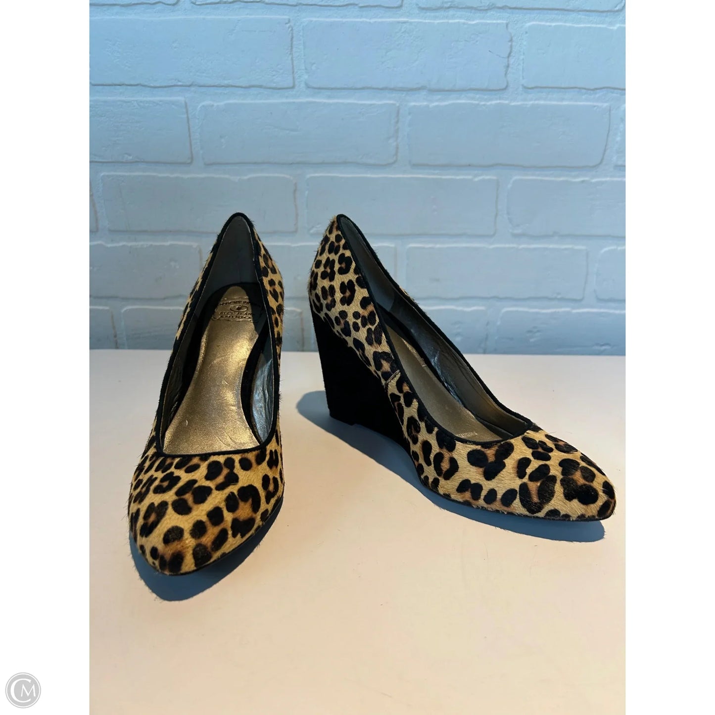 Shoes Heels Wedge By Lucky Brand In Animal Print, Size: 7.5