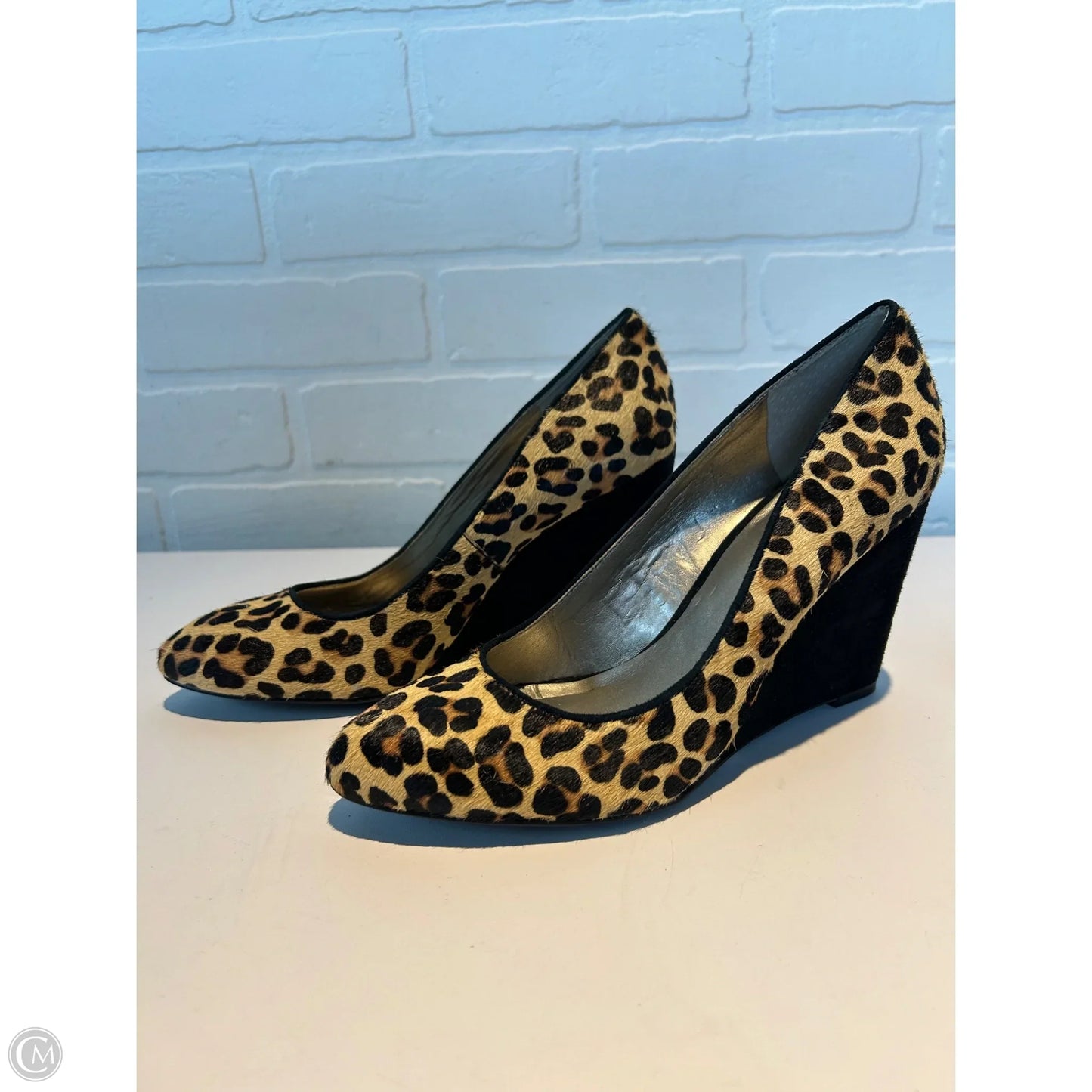 Shoes Heels Wedge By Lucky Brand In Animal Print, Size: 7.5