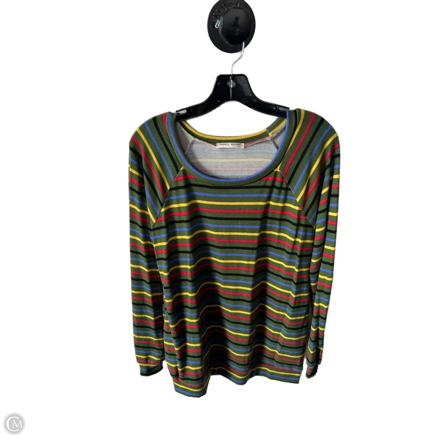 Top Long Sleeve By Clothes Mentor In Green & Yellow, Size: S