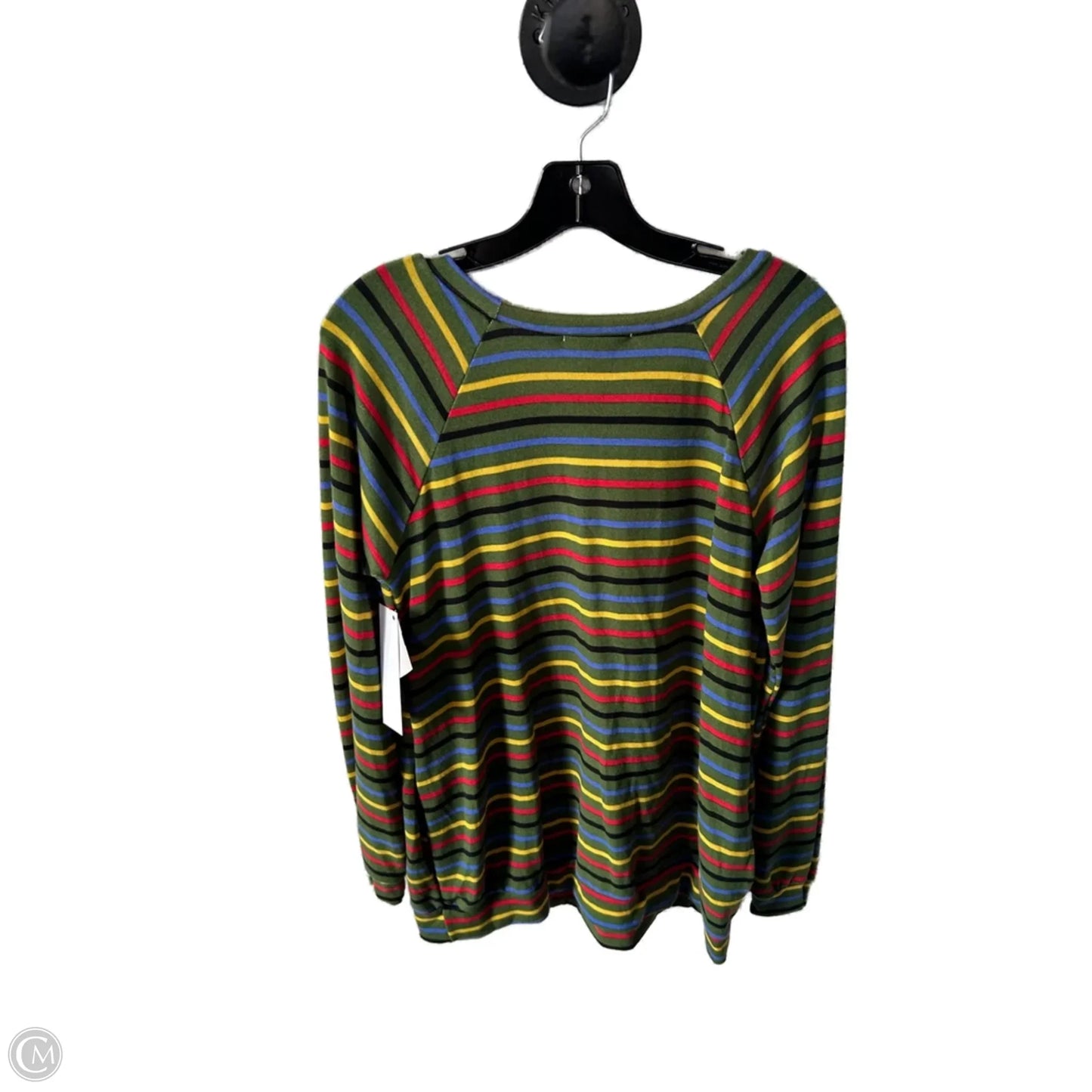 Top Long Sleeve By Clothes Mentor In Green & Yellow, Size: S