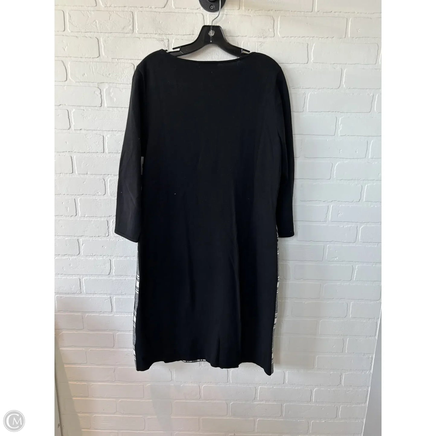 Dress Sweater By Chaps In Black & White, Size: Xl