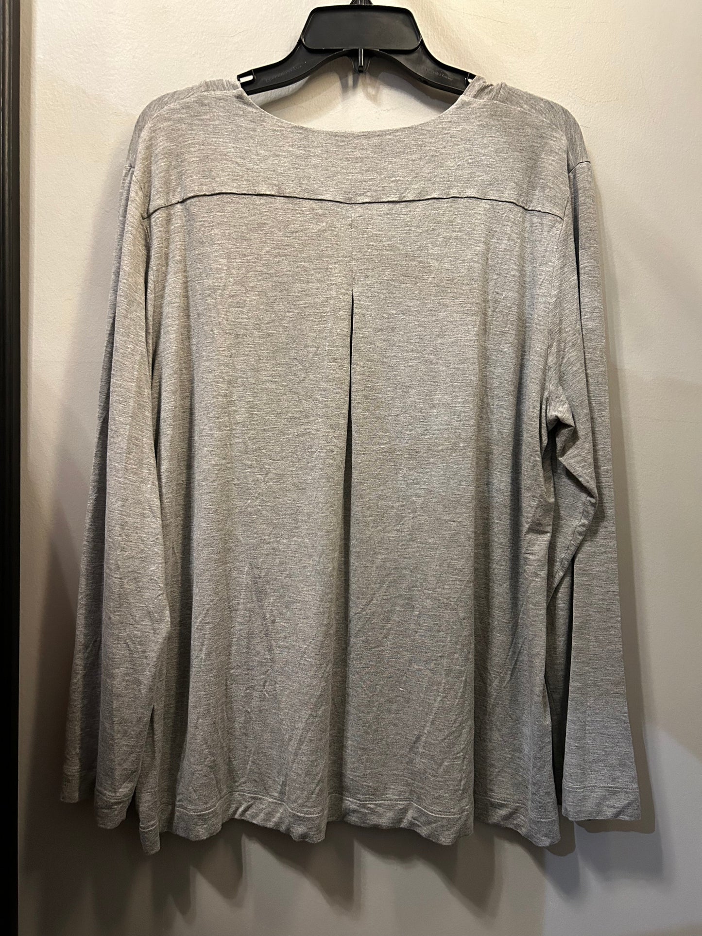 Top Long Sleeve Basic By hanro In Grey, Size: Xl
