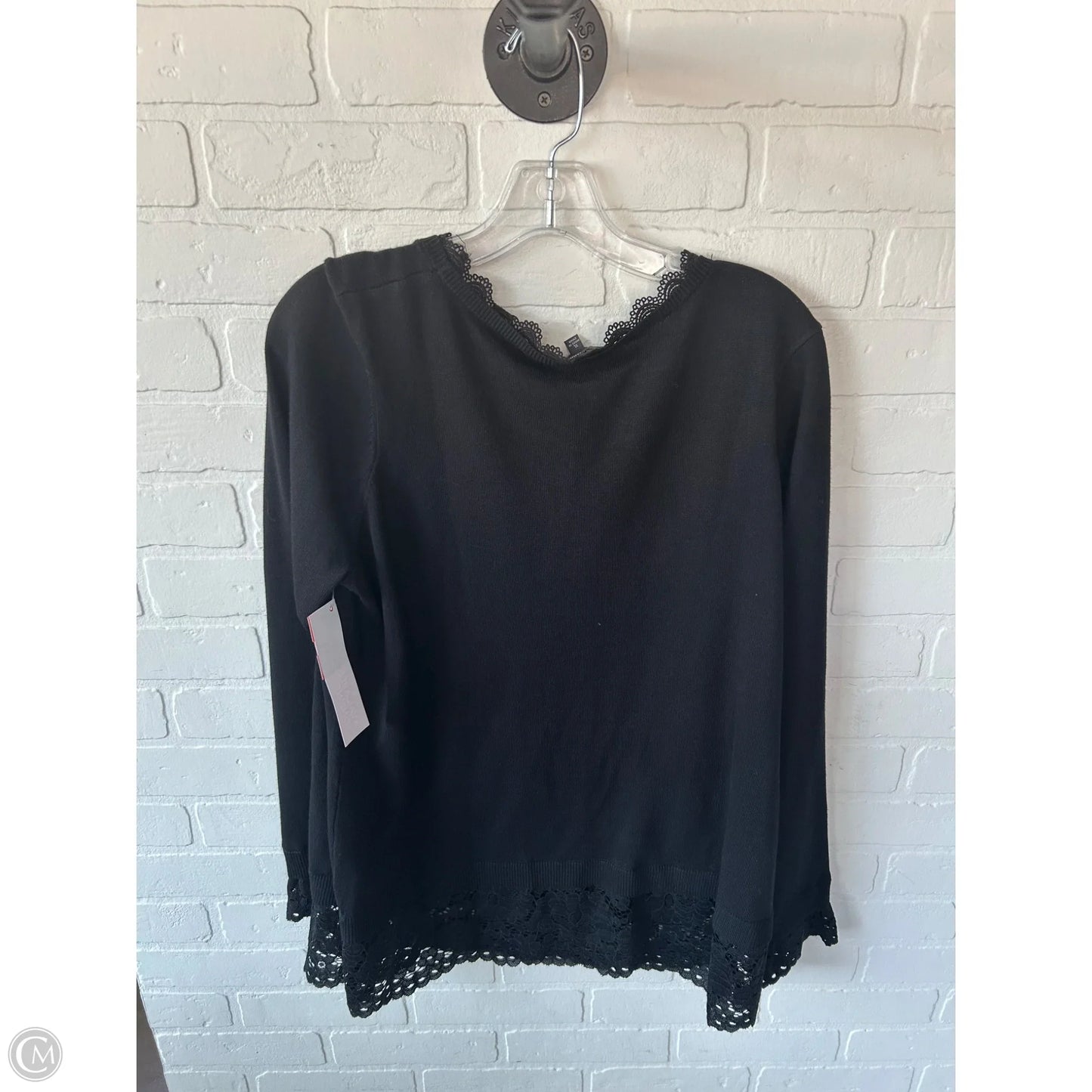 Sweater By Adrianna Papell In Black, Size: Xl