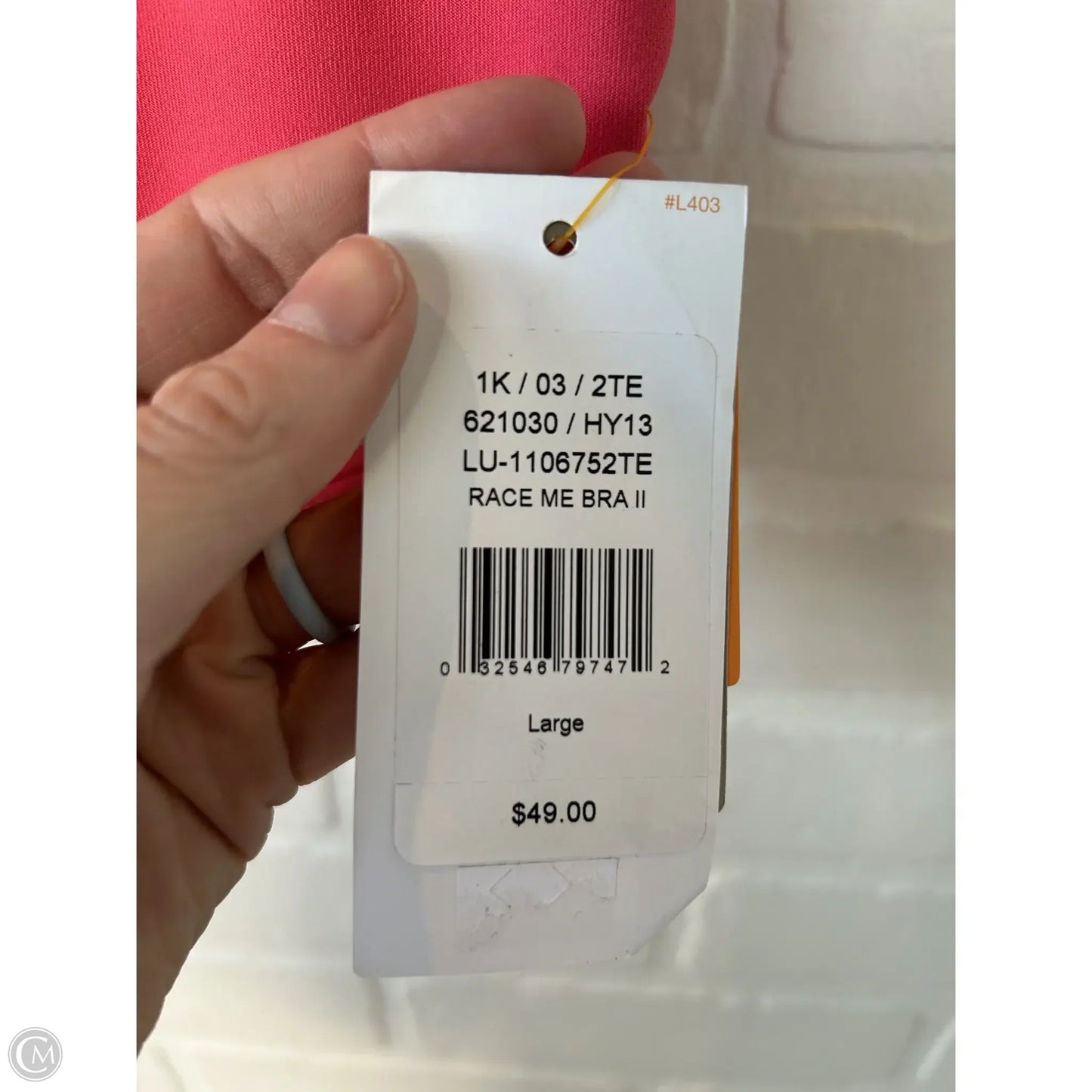 Athletic Bra By Lucy In Coral, Size: L