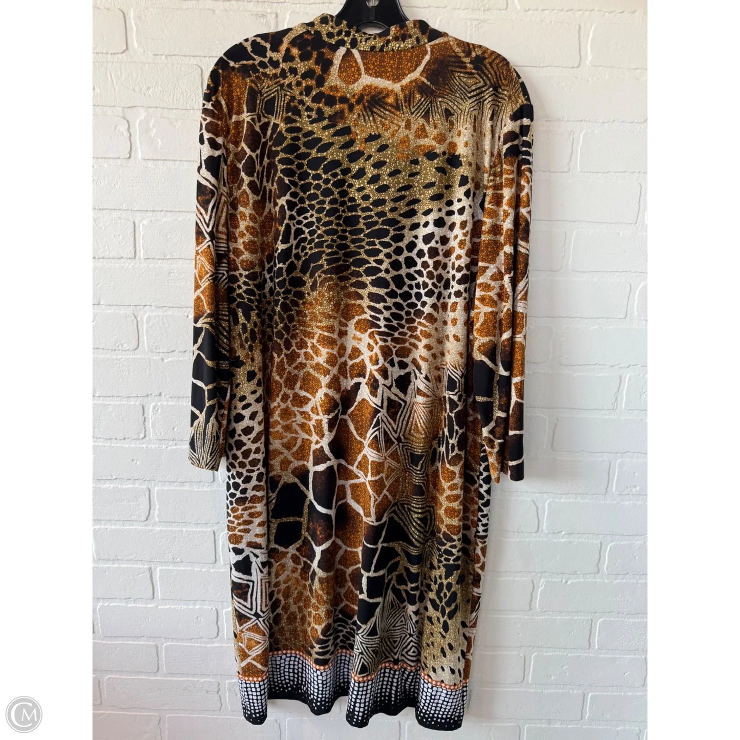 Dress Casual Short By Chicos In Black & Brown, Size: Xl
