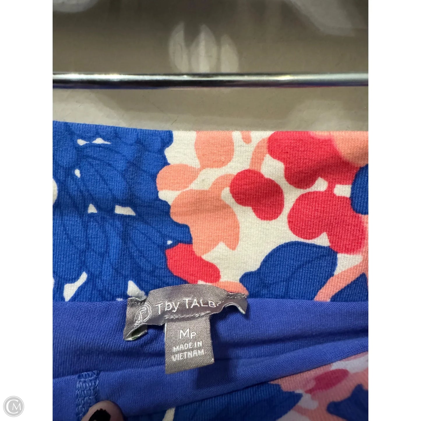 Skort By Talbots In Blue & Pink, Size: 8p