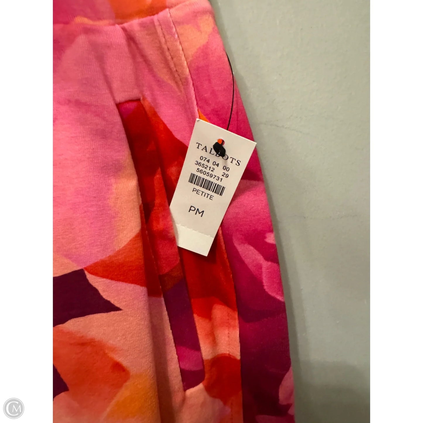 Skort By Talbots In Orange & Pink, Size: 8p