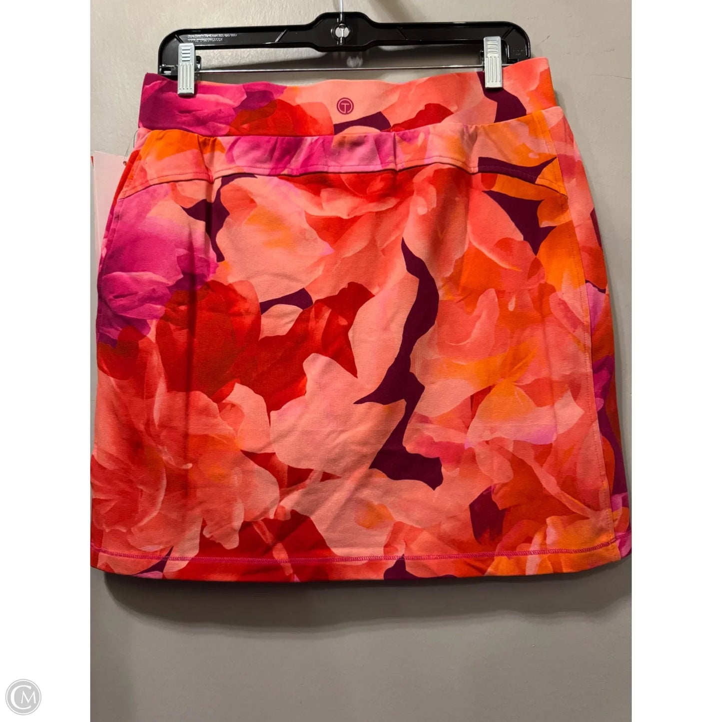 Skort By Talbots In Orange & Pink, Size: 8p