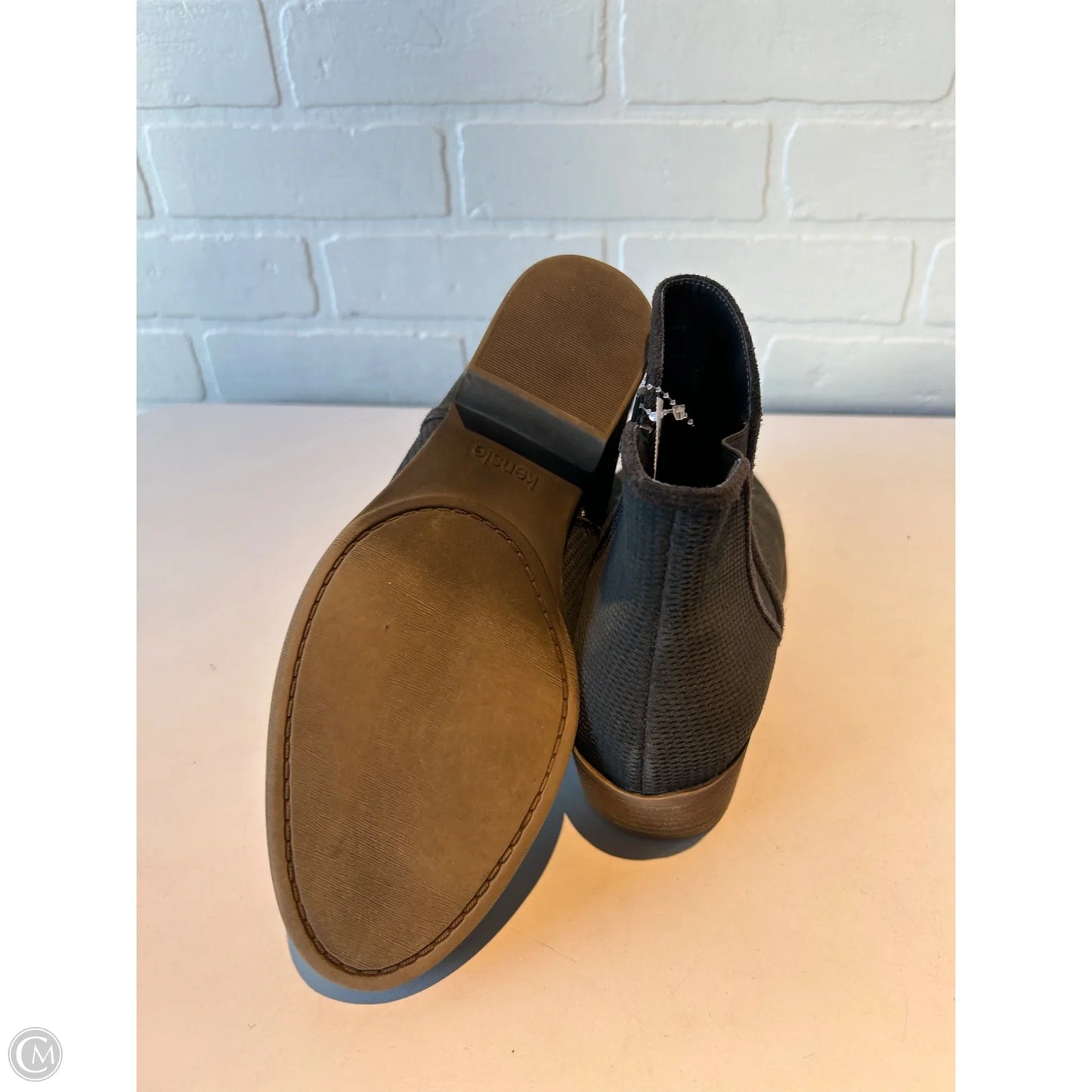 Boots Ankle Heels By Kensie In Grey, Size: 8.5