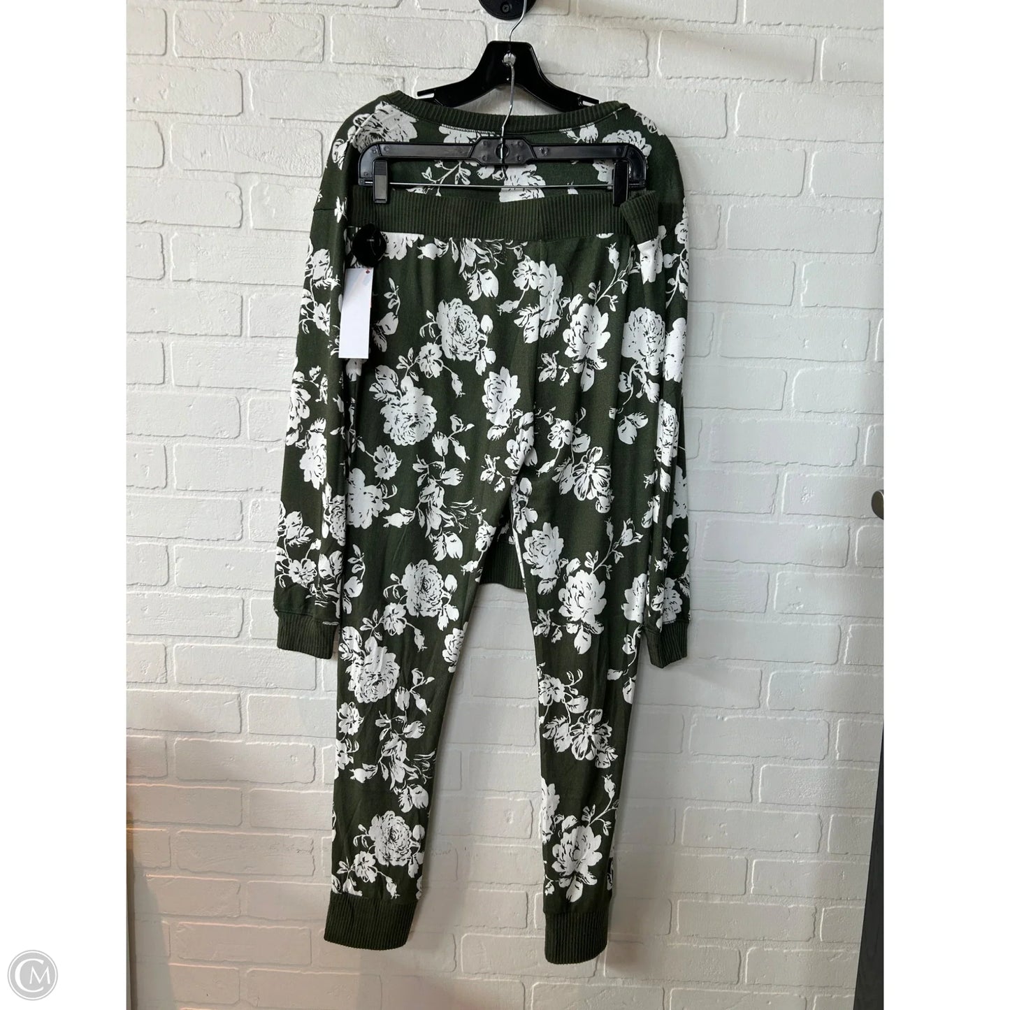 Pajamas 2pc By honeydew In Green & White, Size: M