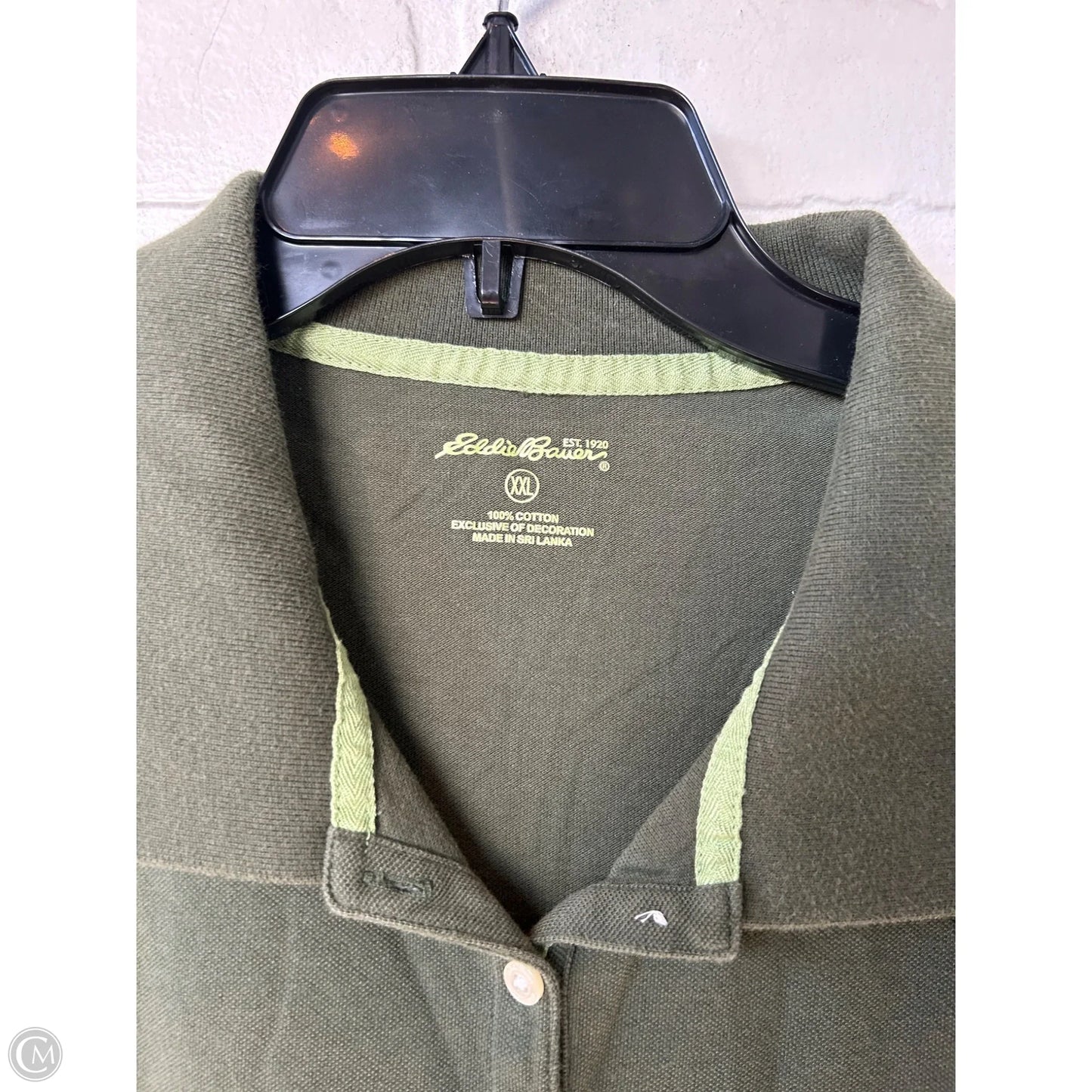 Top Short Sleeve By Eddie Bauer In Green, Size: Xxl