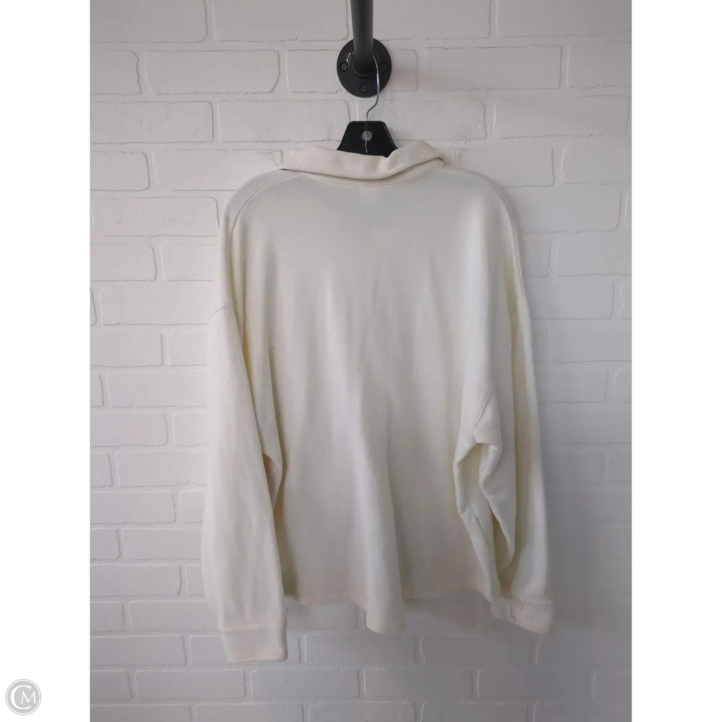 Jacket Shirt By Pink In Cream, Size: S