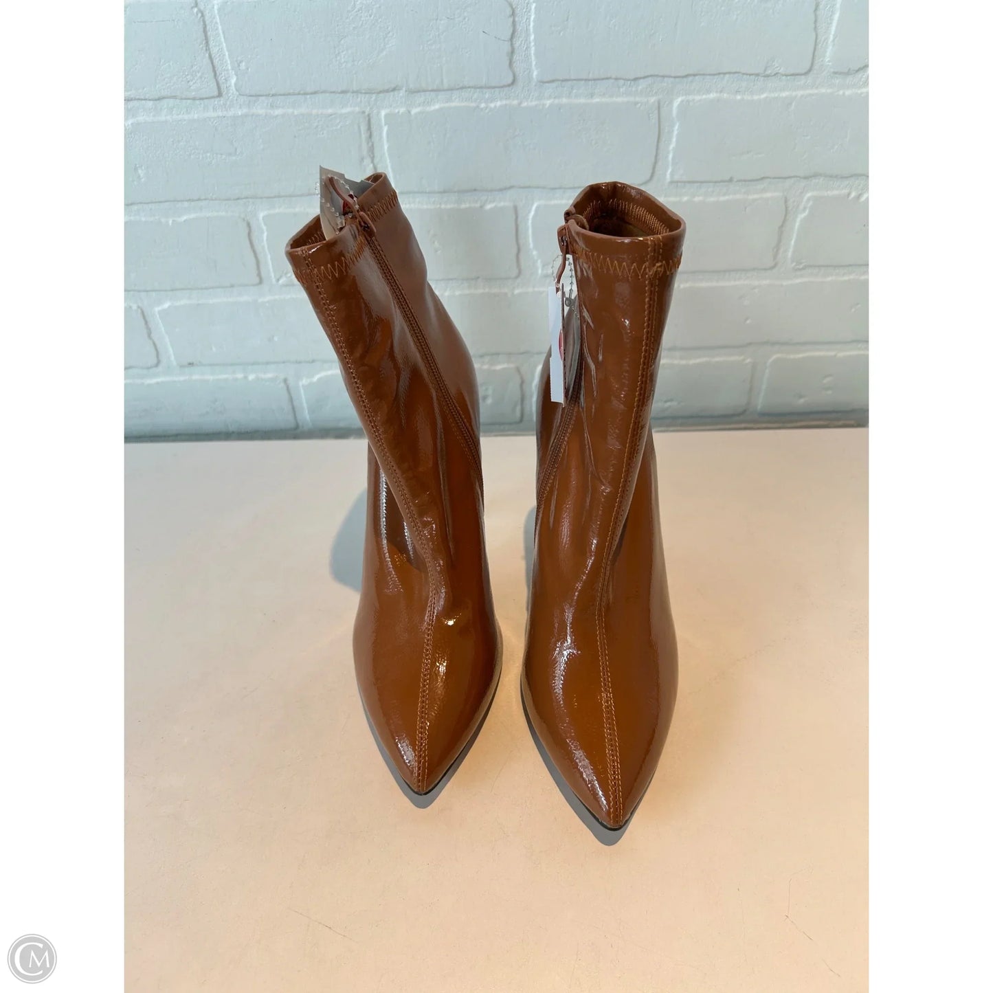 Boots Mid-calf Heels By Catherine Malandrino In Brown, Size: 8.5