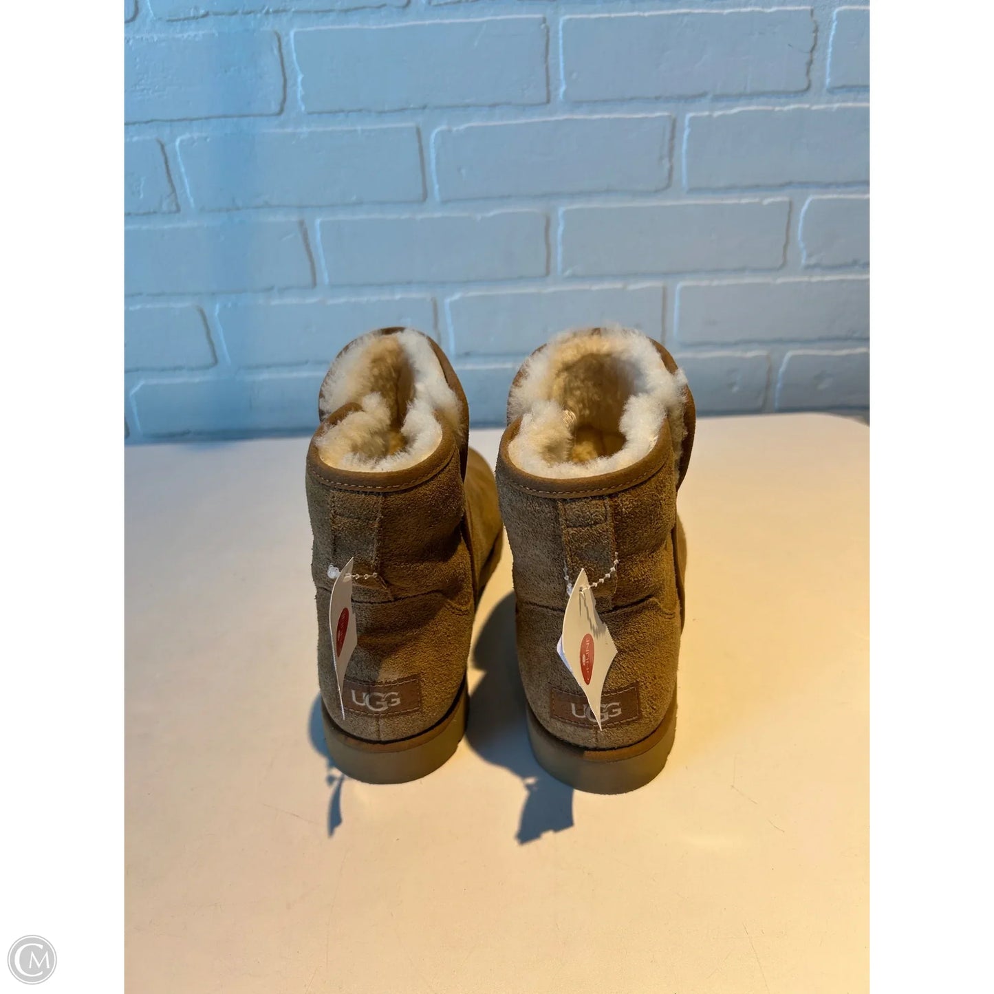 Boots Designer By Ugg In Brown, Size: 7.5